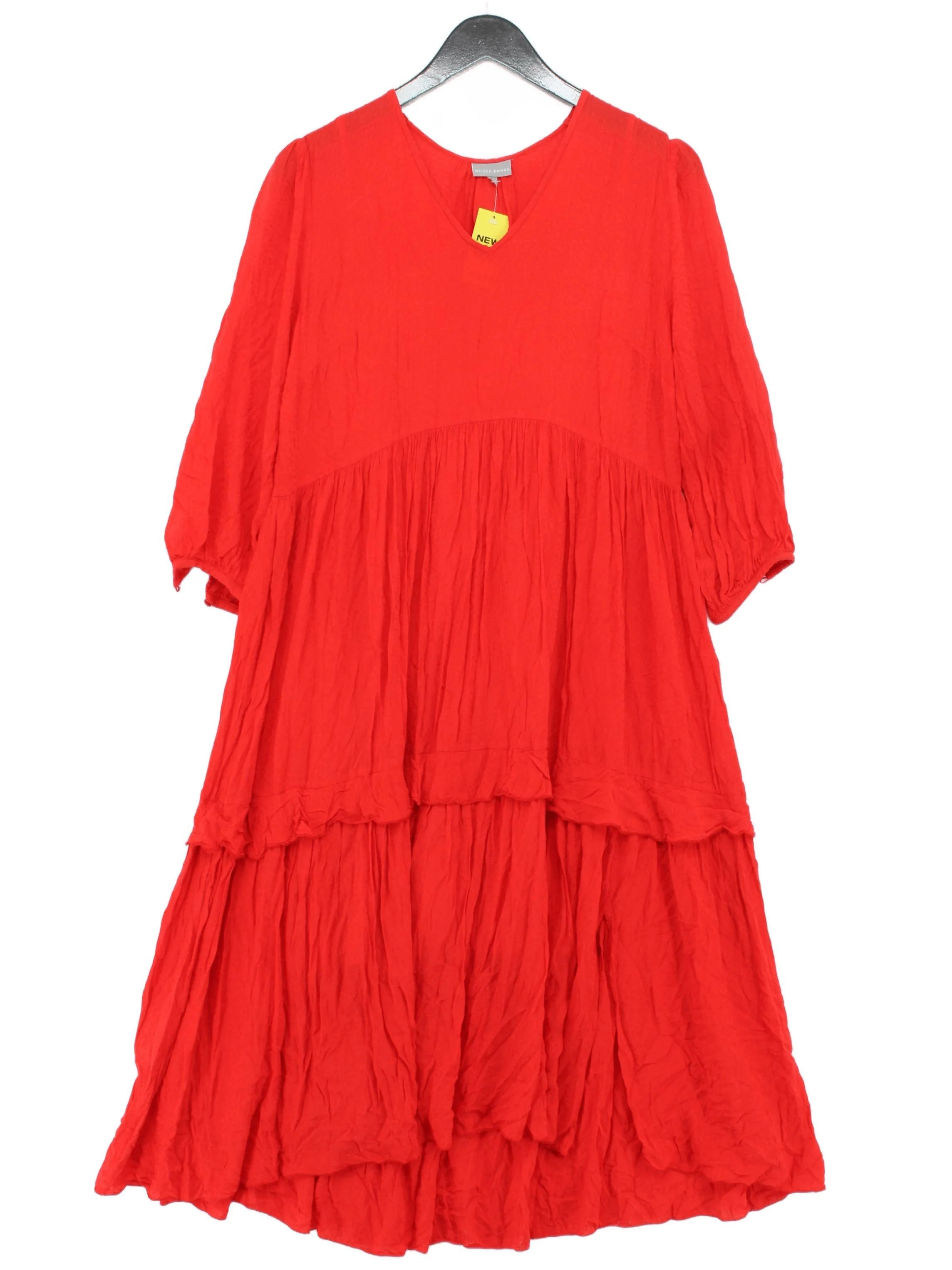 Oliver Bonas Jumper Mini Dress UK12 in Red
