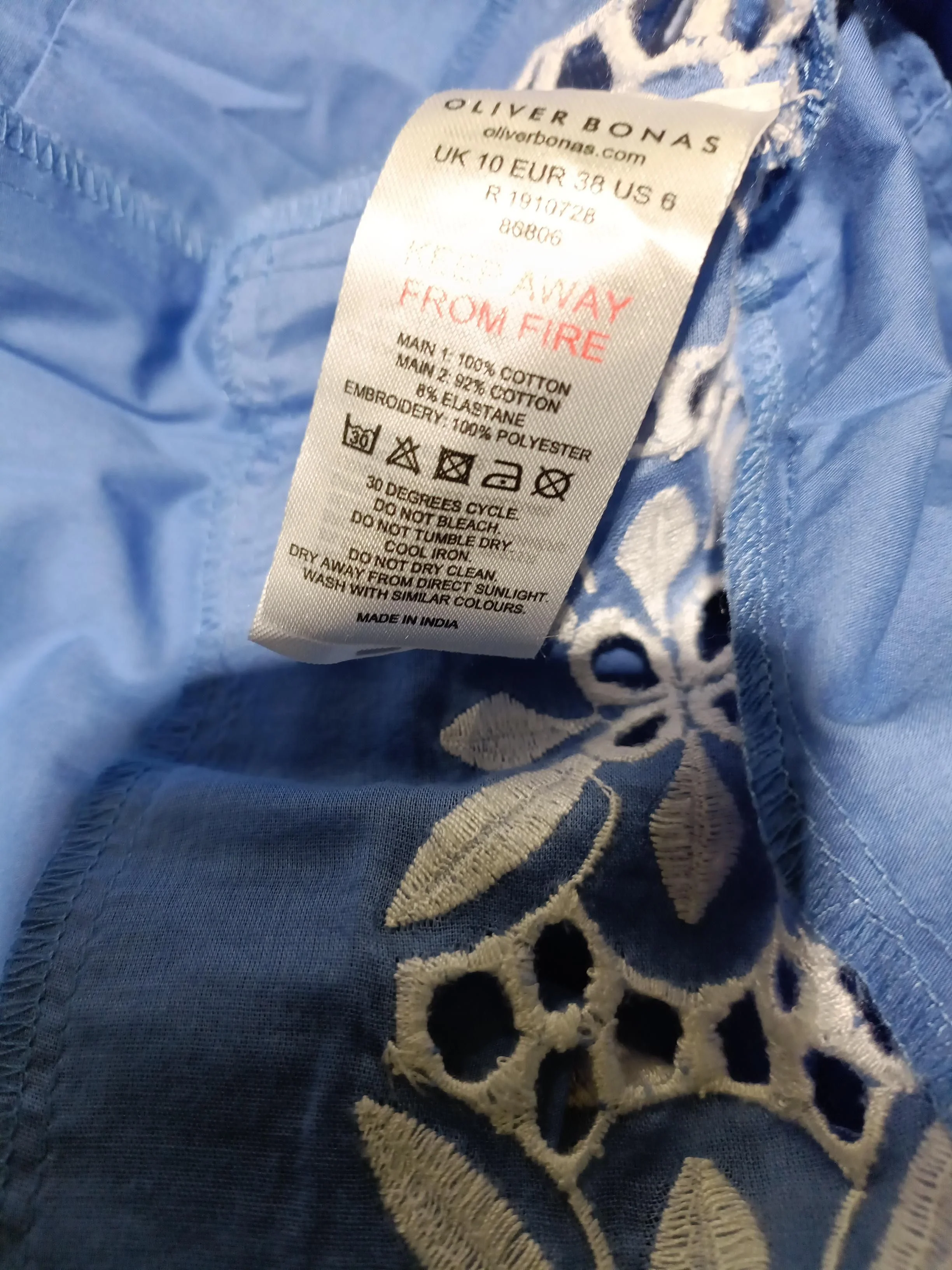 Oliver Bonas Maxi Dress UK10 in Blue - Image 6