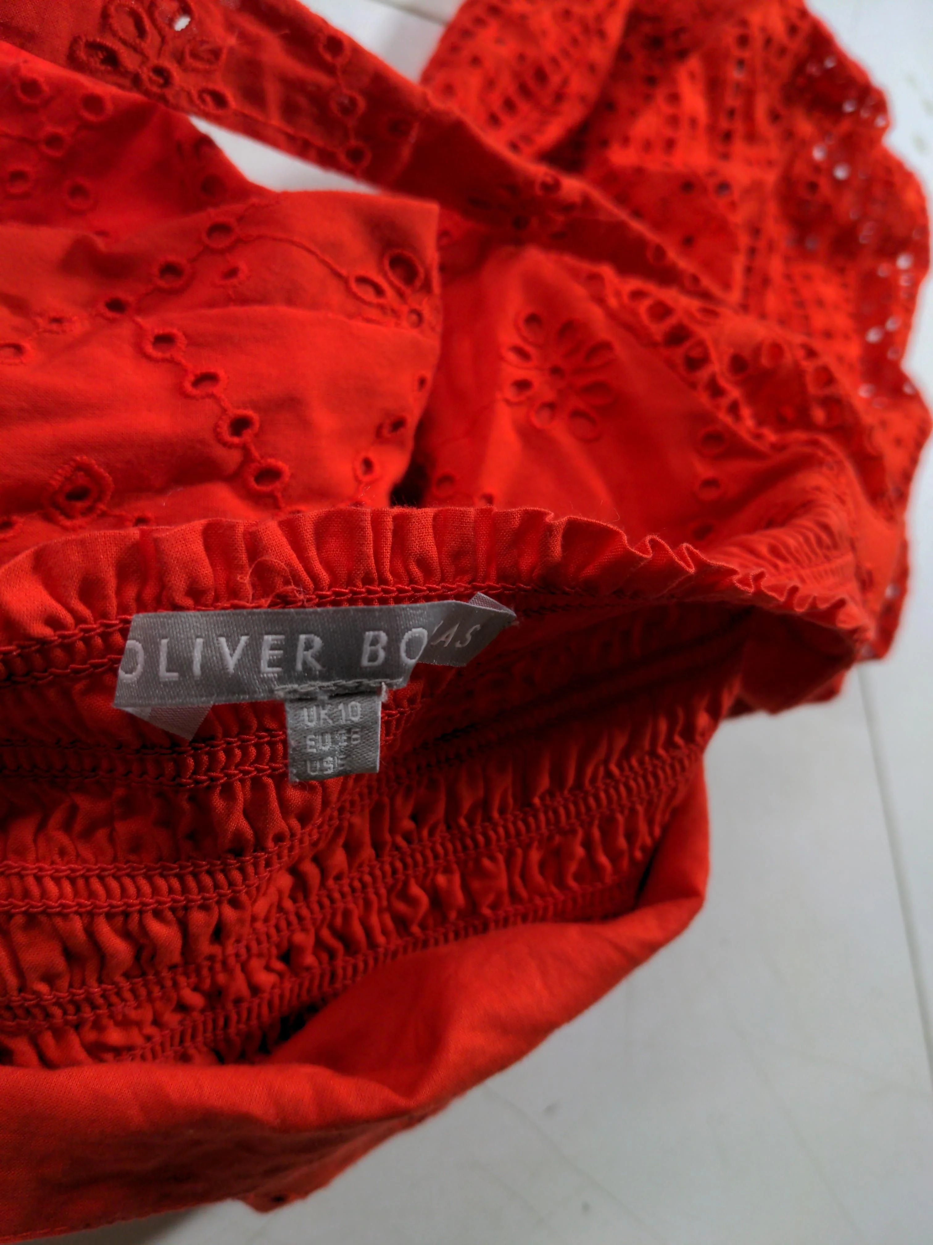 Oliver Bonas Mini Dress UK10 in Red - Image 5