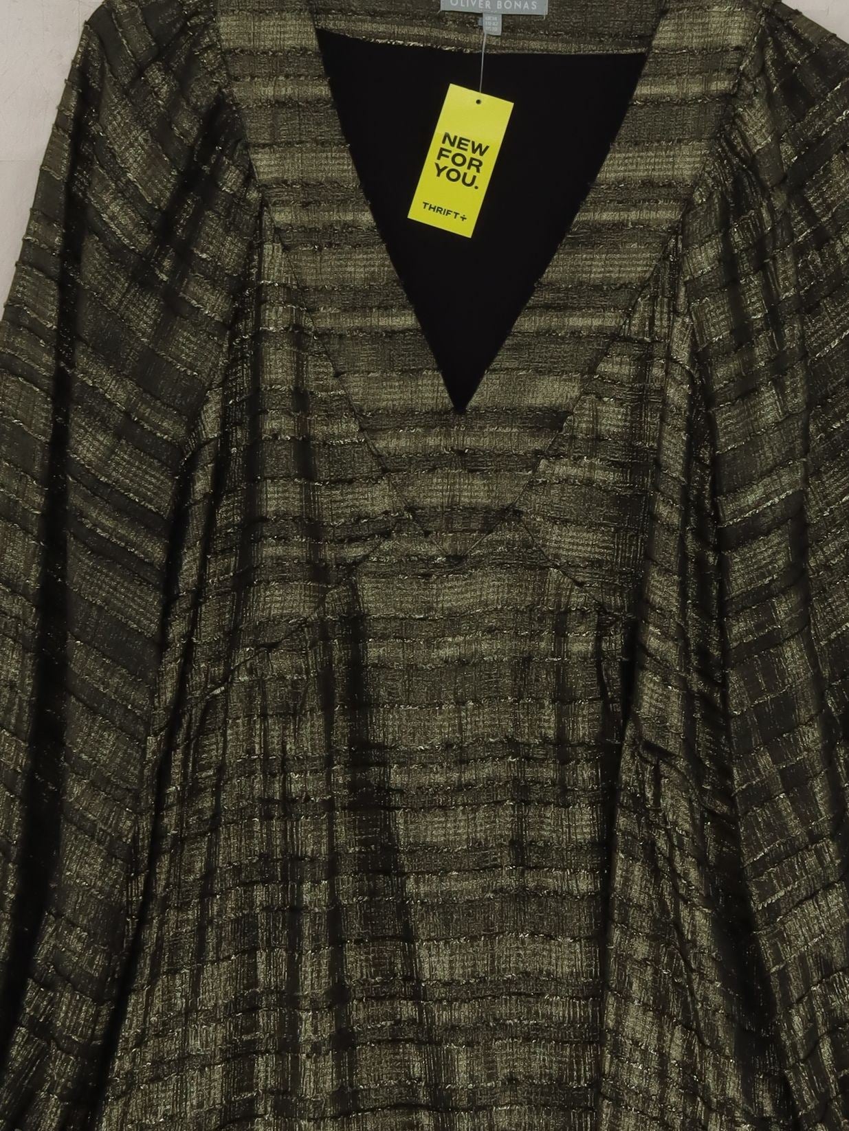 Oliver Bonas Mini Dress UK14 in Gold - Image 3