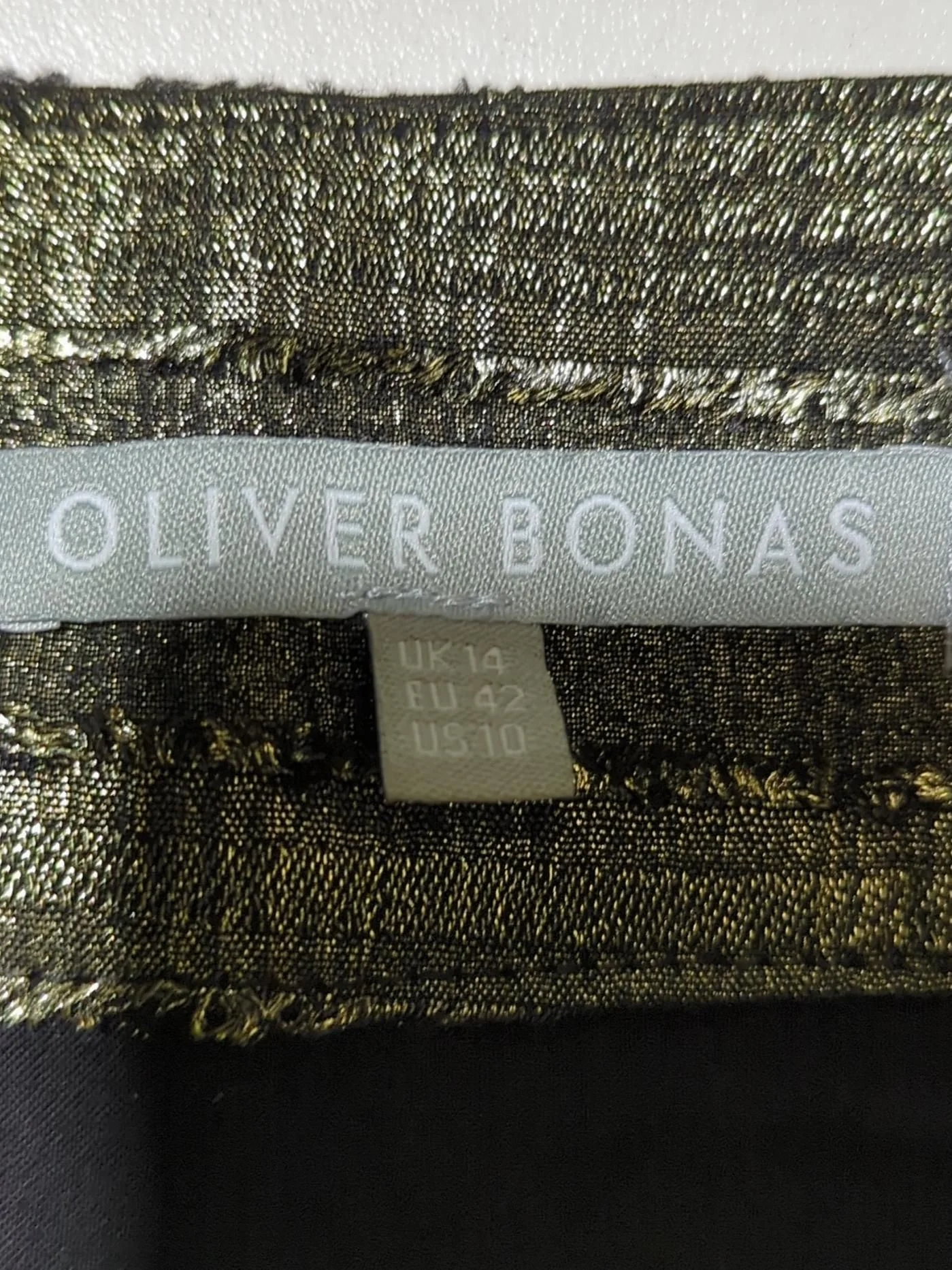 Oliver Bonas Mini Dress UK14 in Gold - Image 5