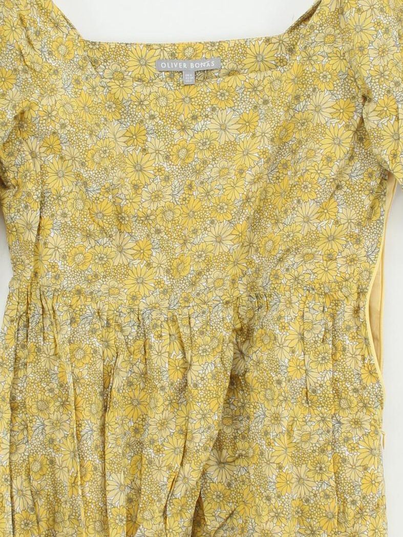 Oliver Bonas Mini Dress UK6 in Yellow - Image 3