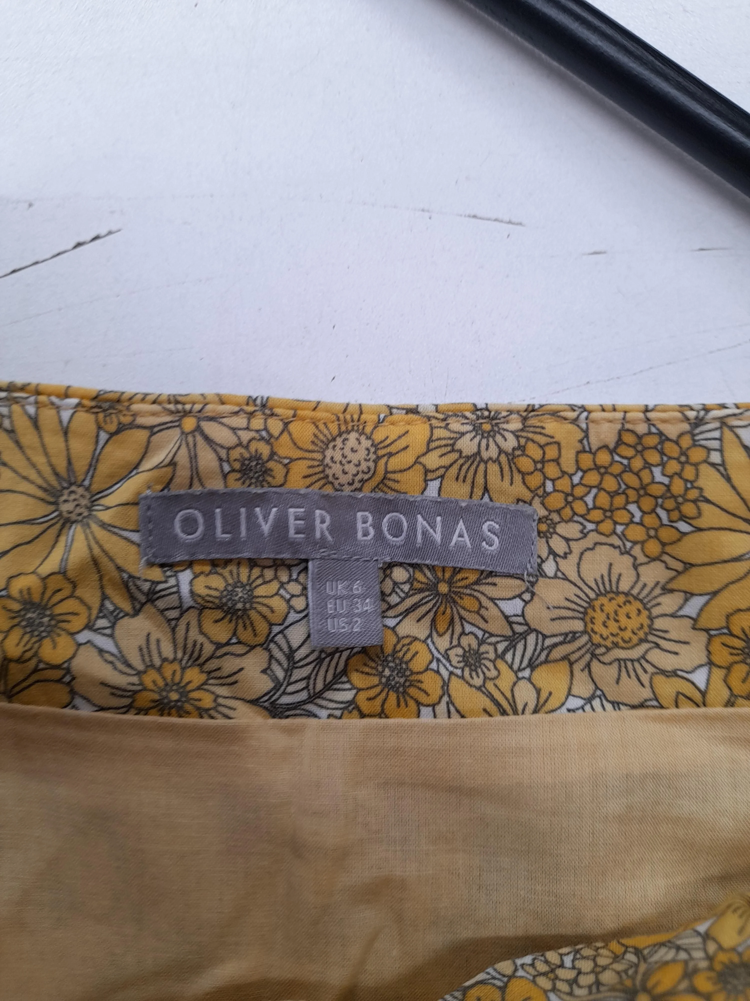 Oliver Bonas Mini Dress UK6 in Yellow - Image 5