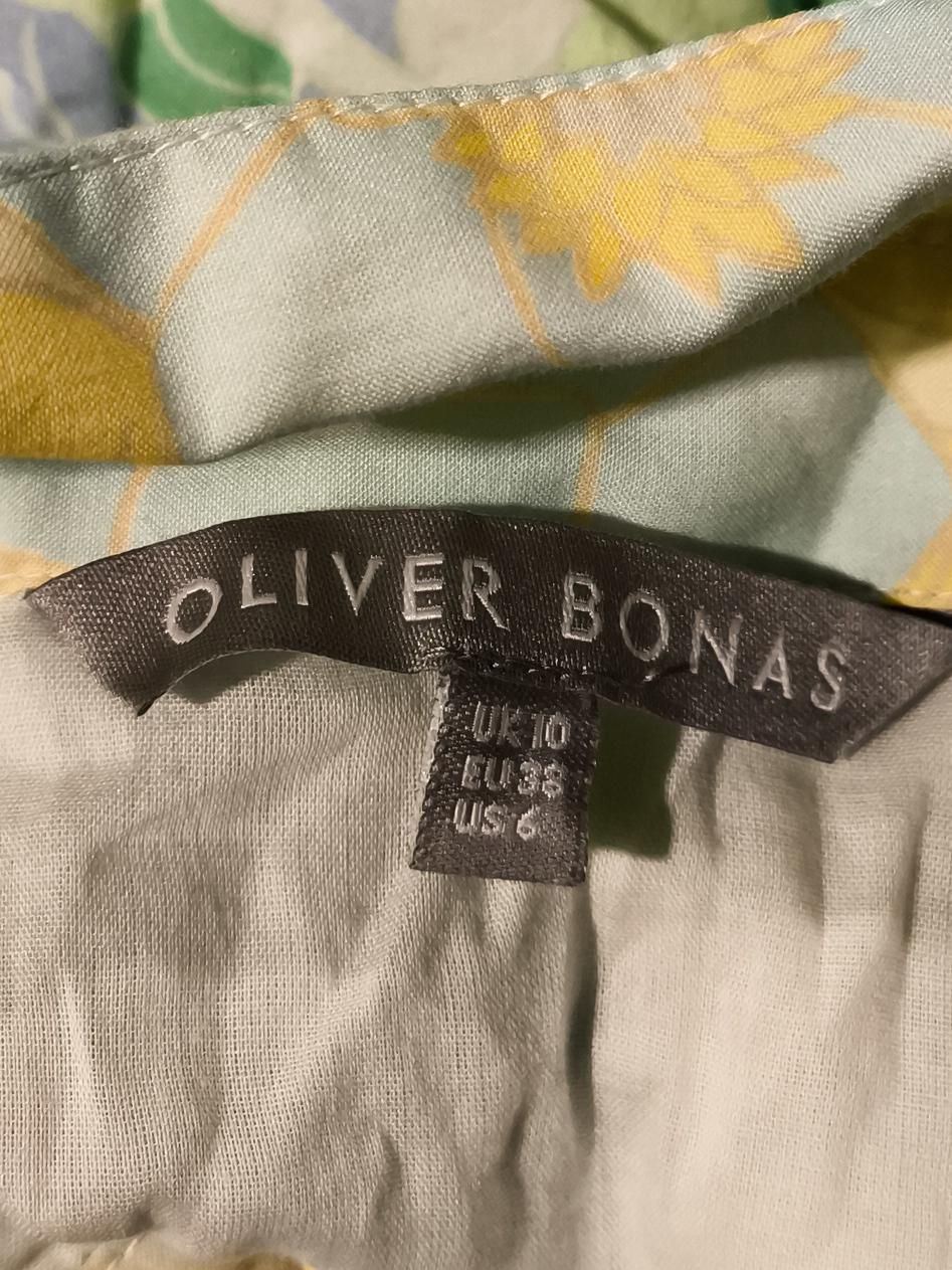 Oliver Bonas Shirt Midi Dress UK10 in Multi - Image 5