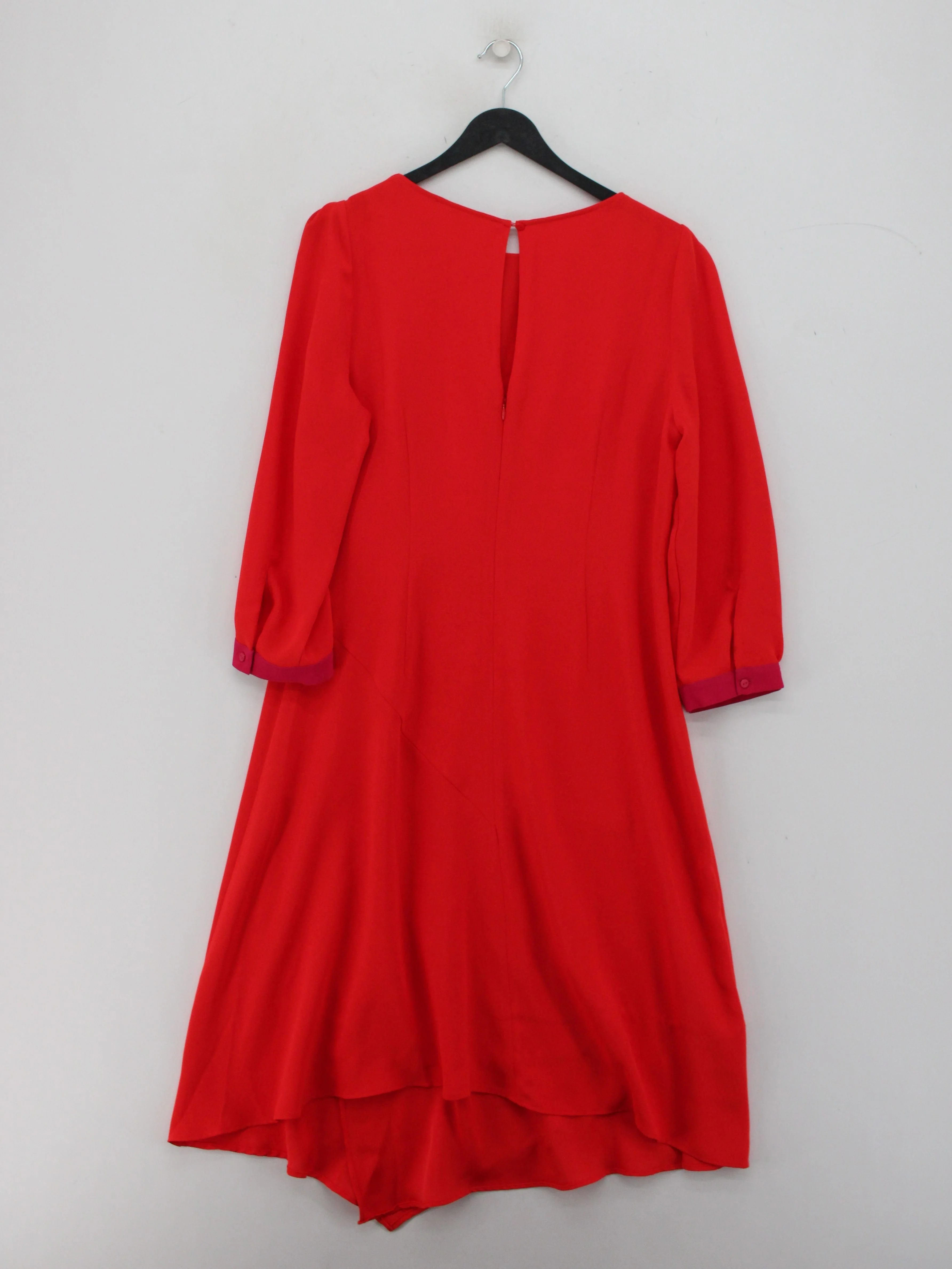 Oliver Bonas Shirt Midi Dress UK14 in Red - Image 2