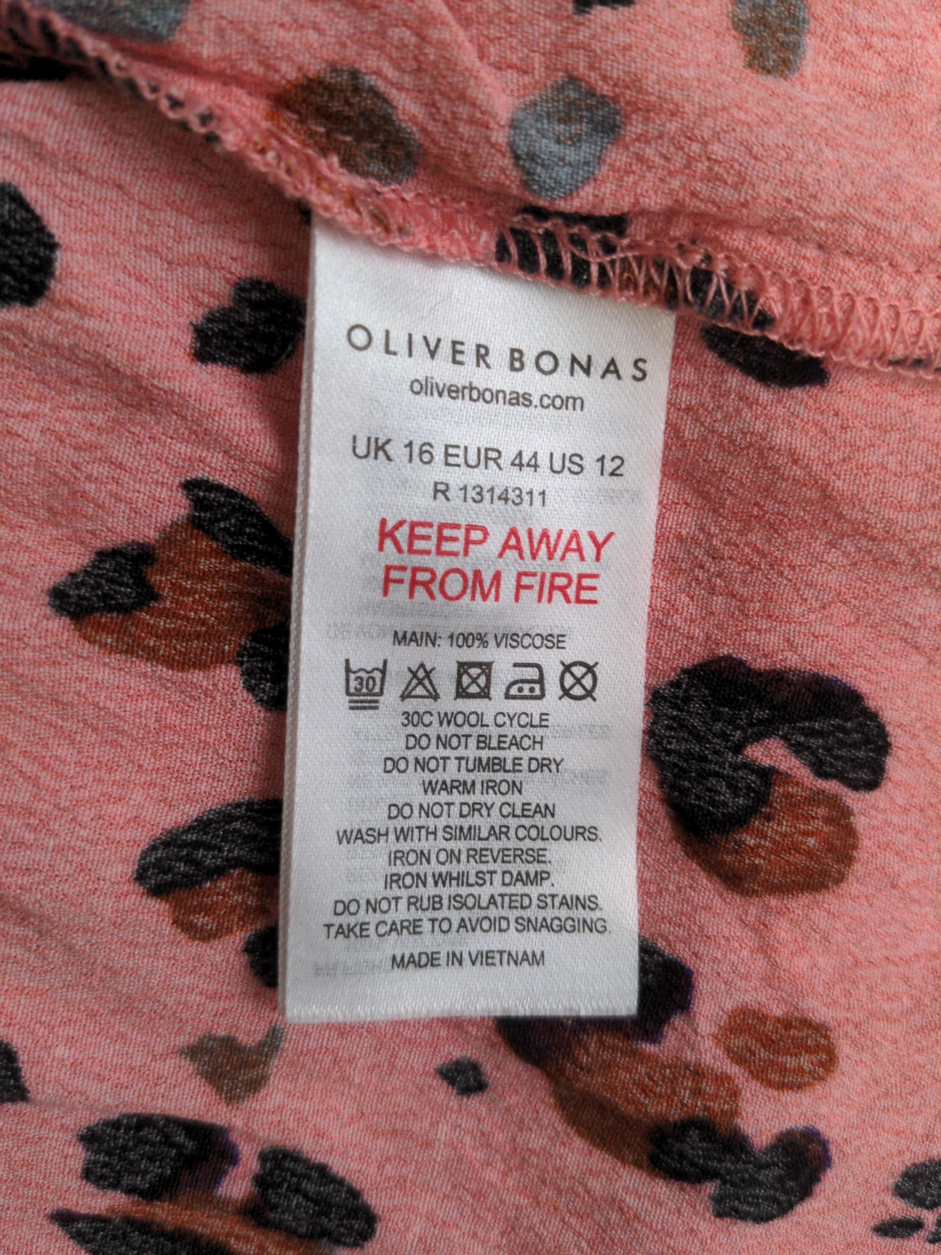 Oliver Bonas Shirt Midi Dress UK16 in Pink - Image 6