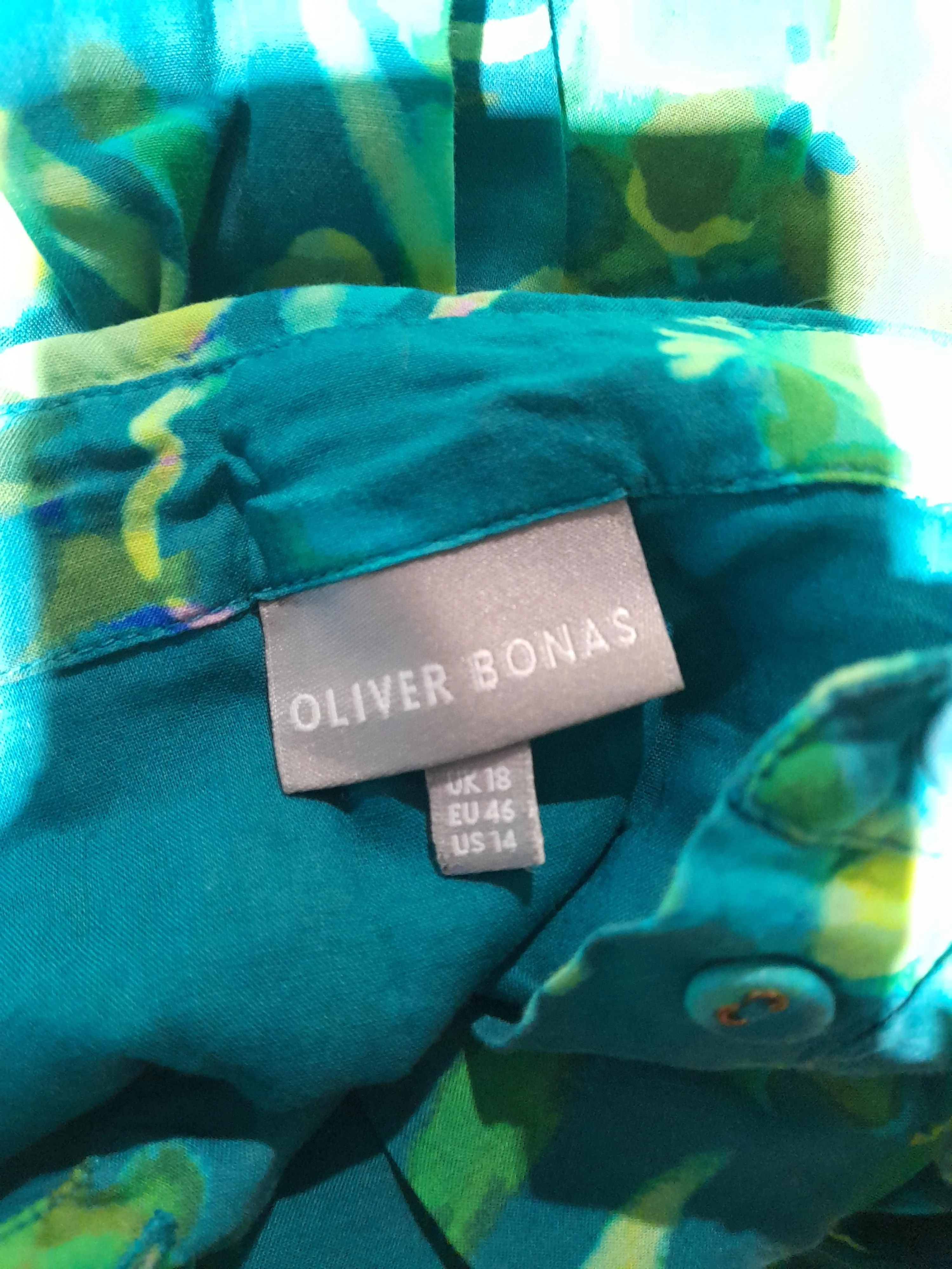 Oliver Bonas Shirt Midi Dress UK18 in Multi - Image 5