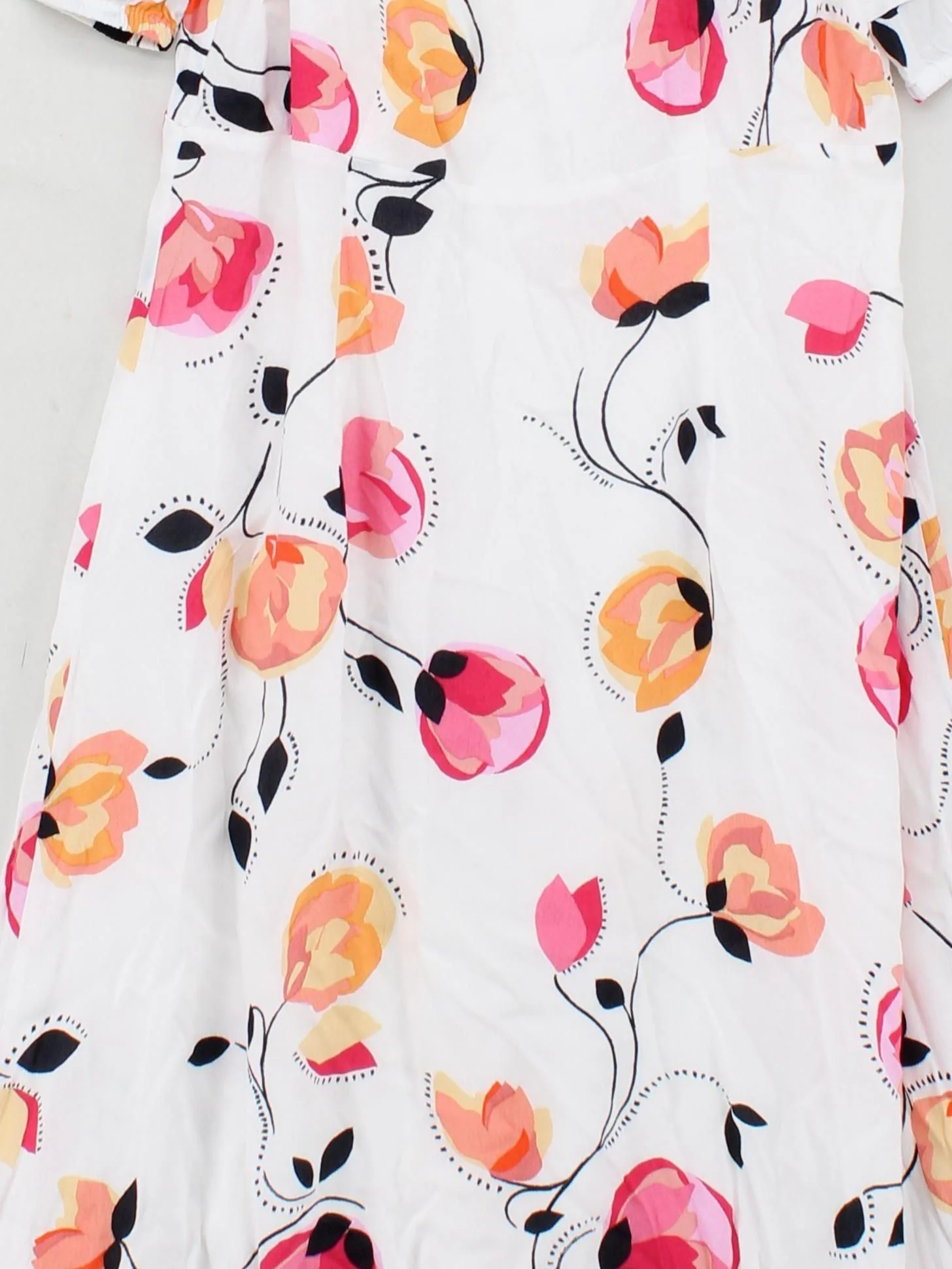 Oliver Bonas Shirt Midi Dress UK6 in White - Image 3