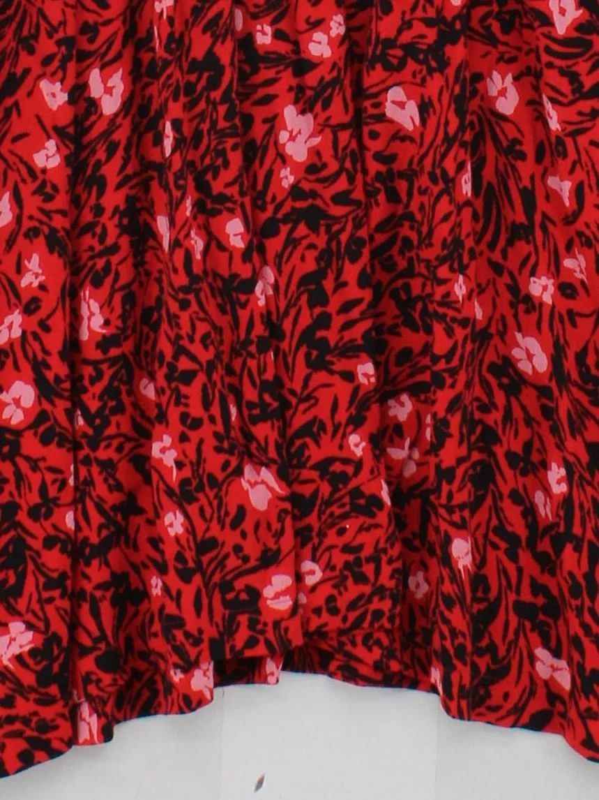Oliver Bonas Shirt Mini Dress UK12 in Red - Image 4