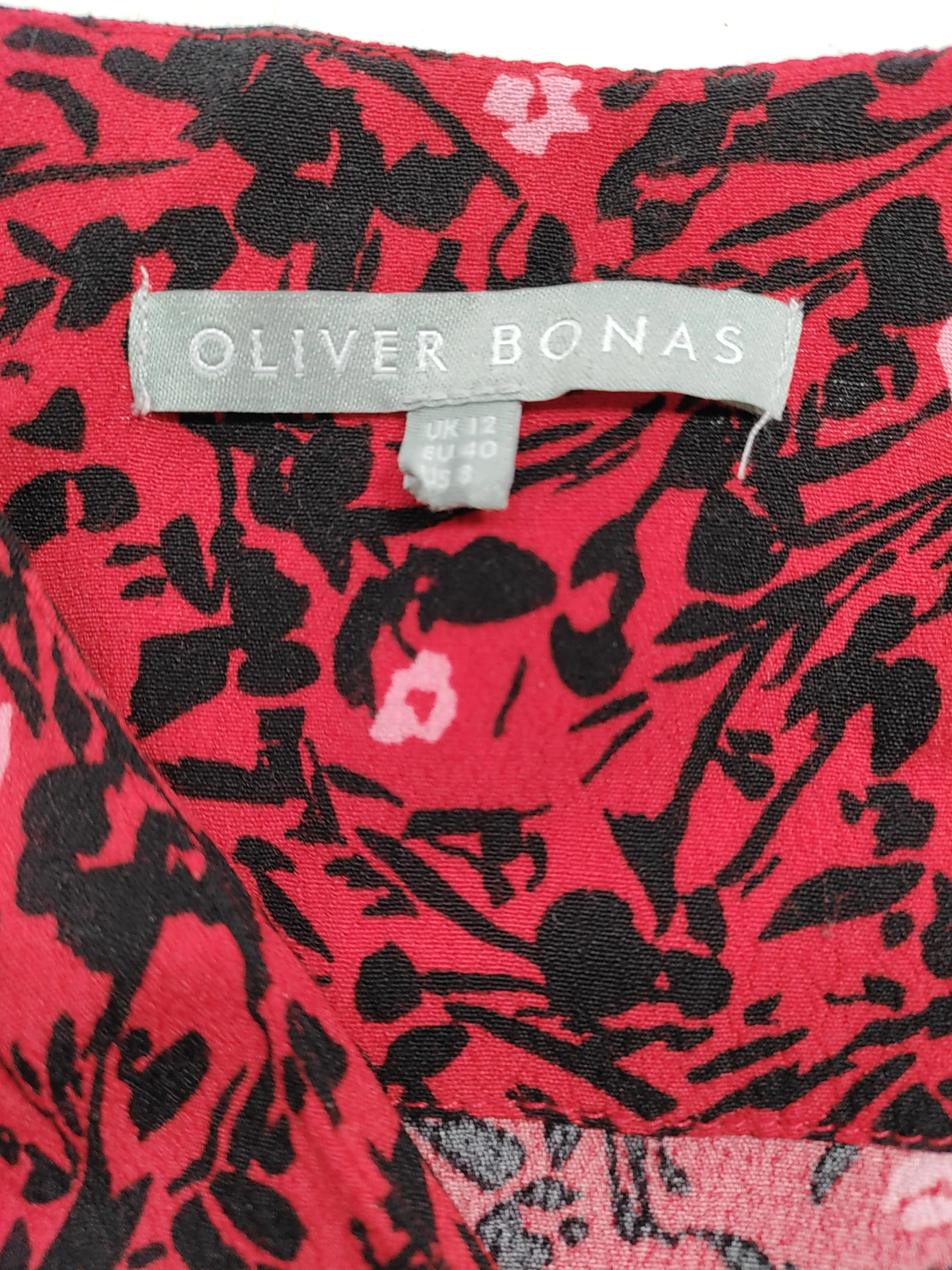 Oliver Bonas Shirt Mini Dress UK12 in Red - Image 5