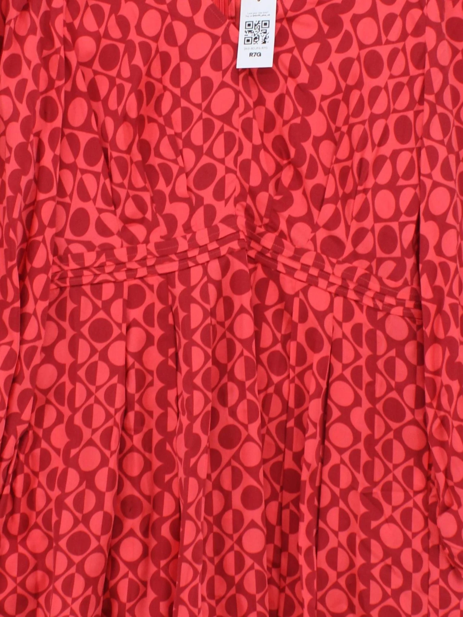Oliver Bonas Shirt Mini Dress UK12 in Red - Image 3