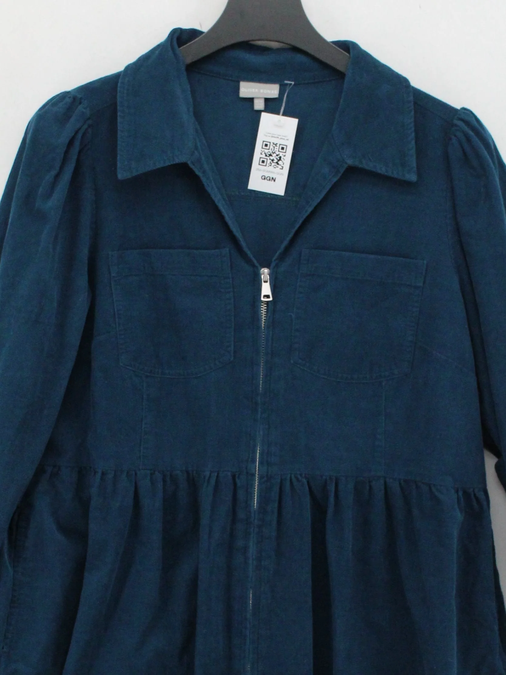 Oliver Bonas Shirt Mini Dress UK14 in Blue - Image 3