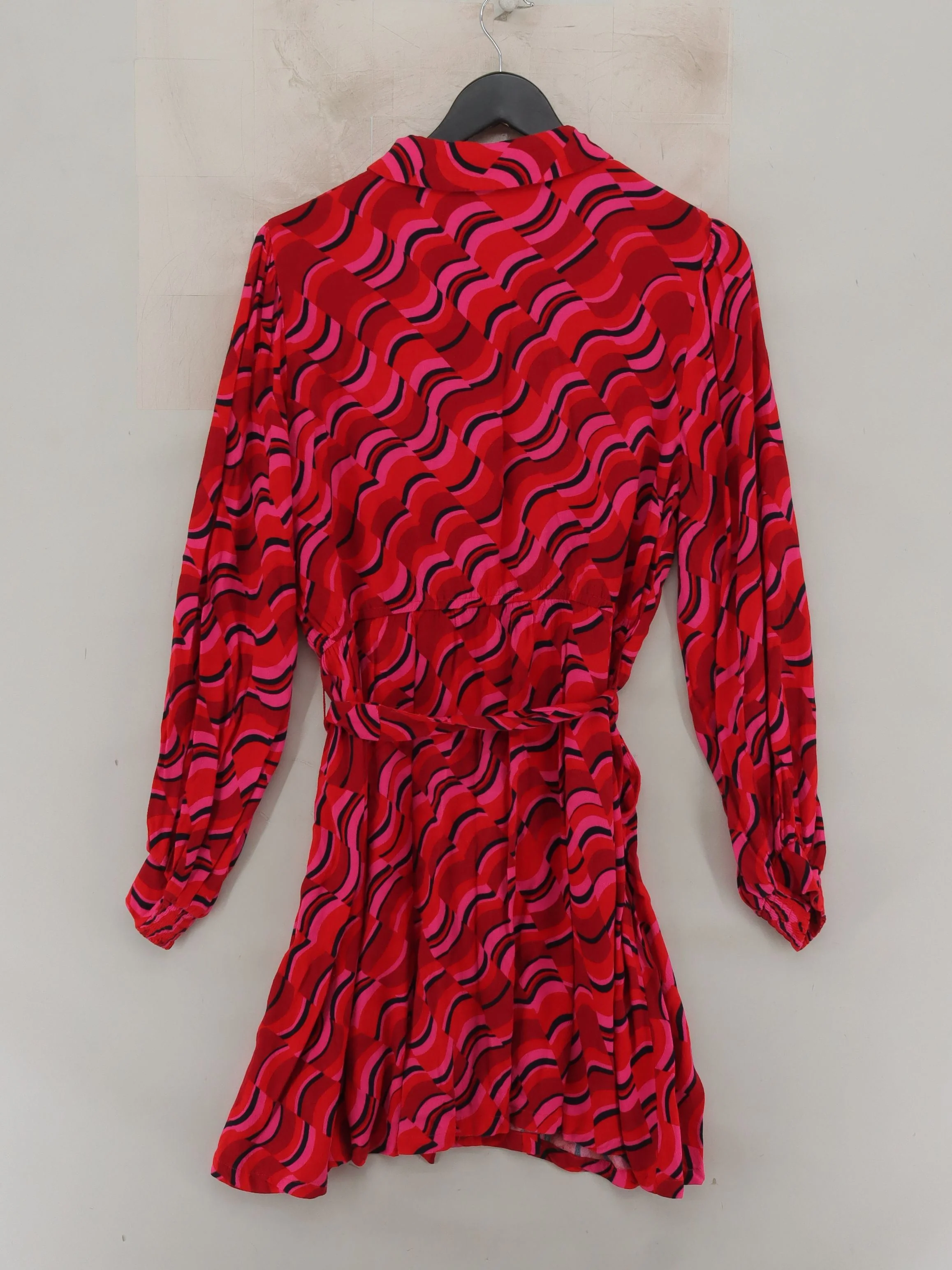 Oliver Bonas Shirt Mini Dress UK14 in Red - Image 2