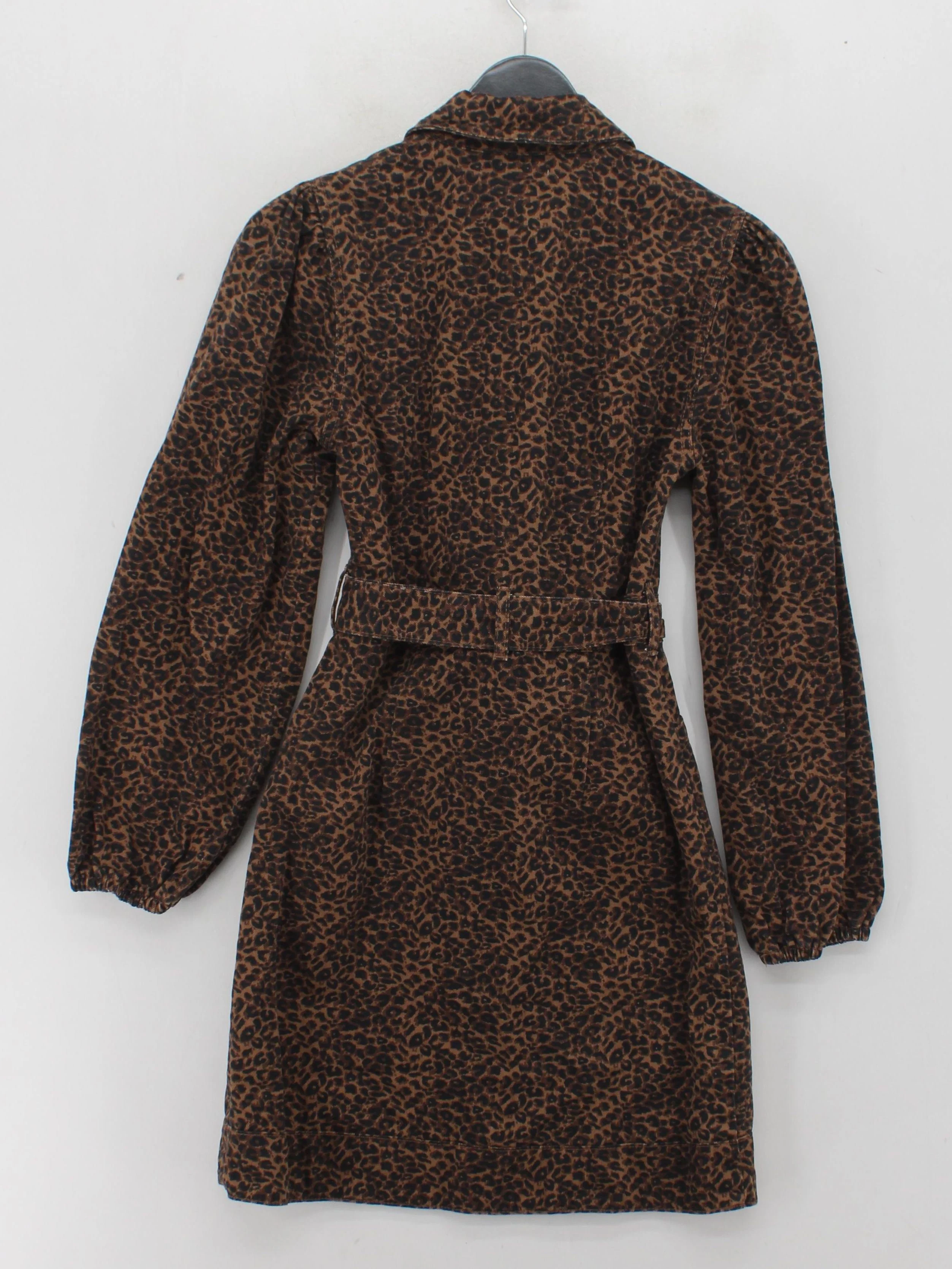 Oliver Bonas Shirt Mini Dress UK6 in Brown - Image 2
