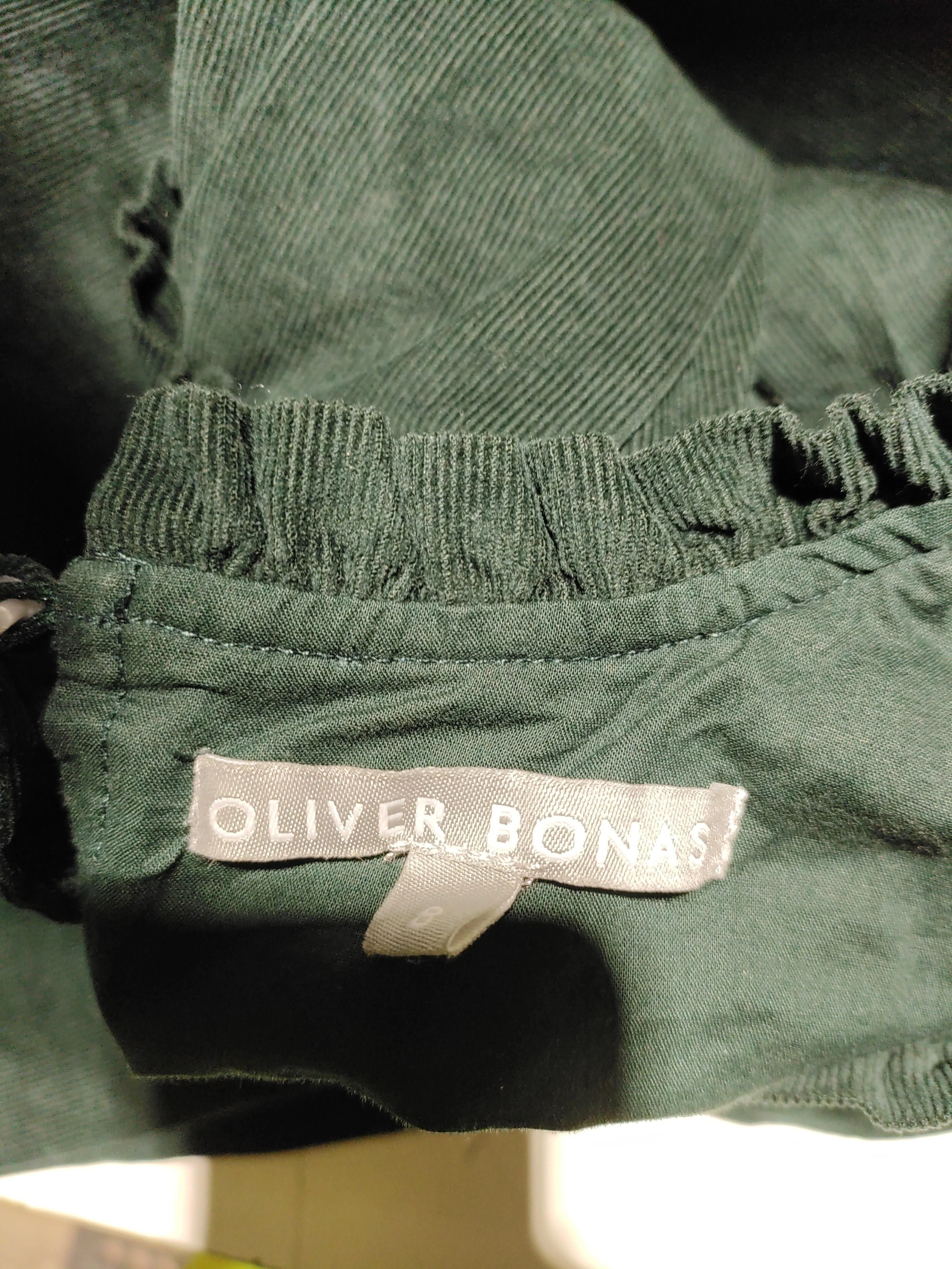 Oliver Bonas Shirt Mini Dress UK8 in Green - Image 5