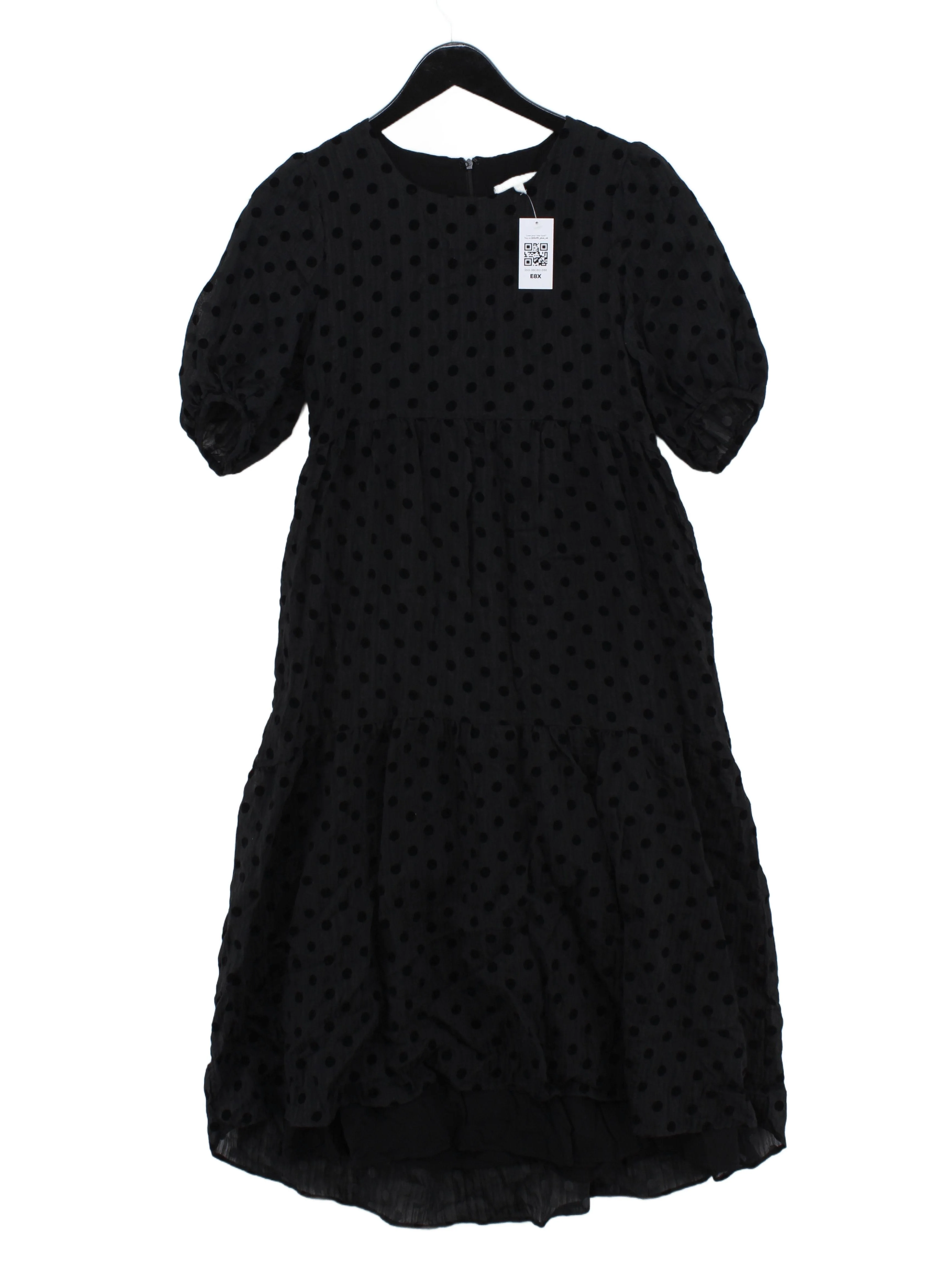 Oliver Bonas Skater Midi Dress UK8 in Black