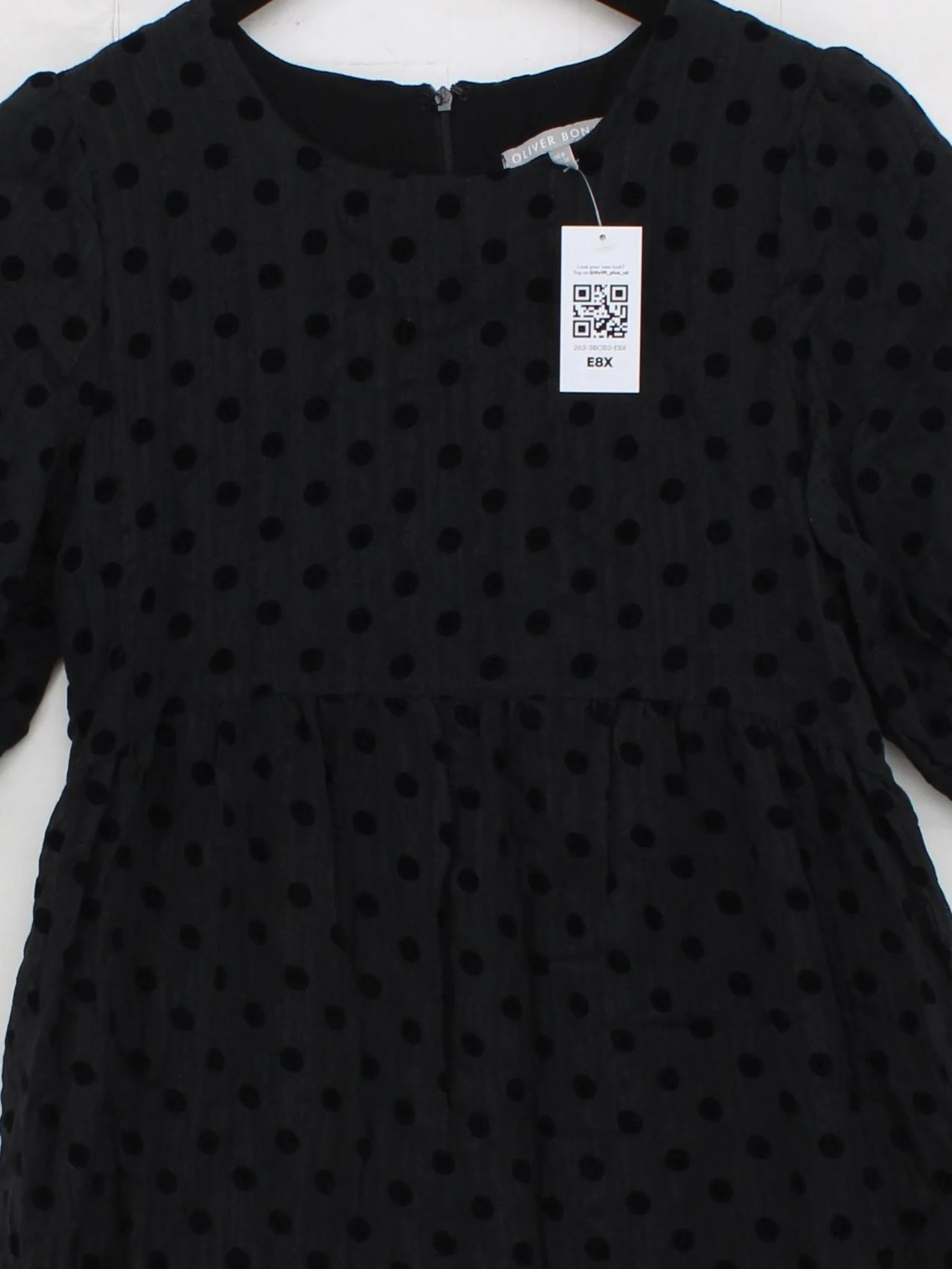 Oliver Bonas Skater Midi Dress UK8 in Black - Image 3