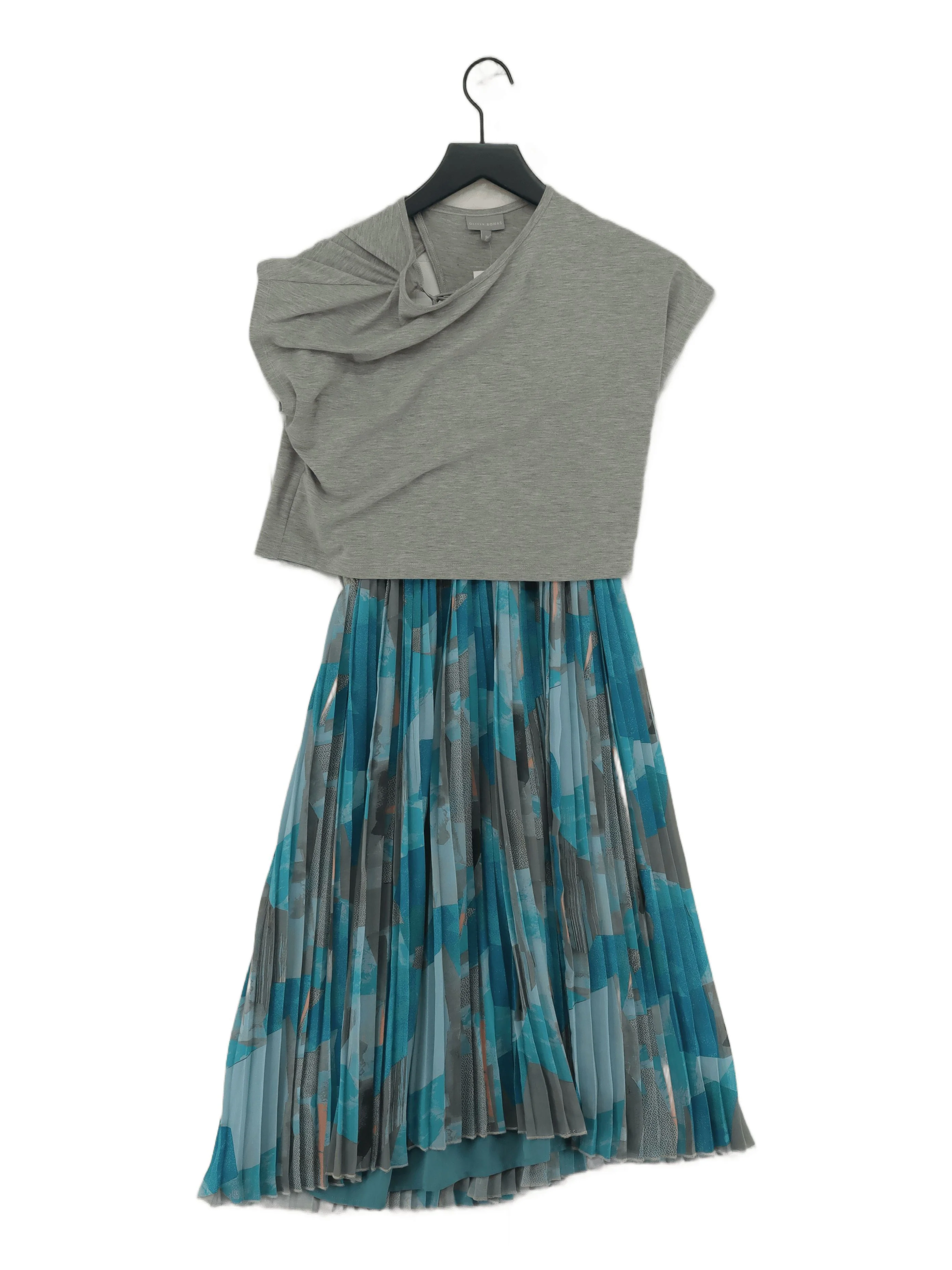 Oliver Bonas Skater Midi Dress UK8 in Multi