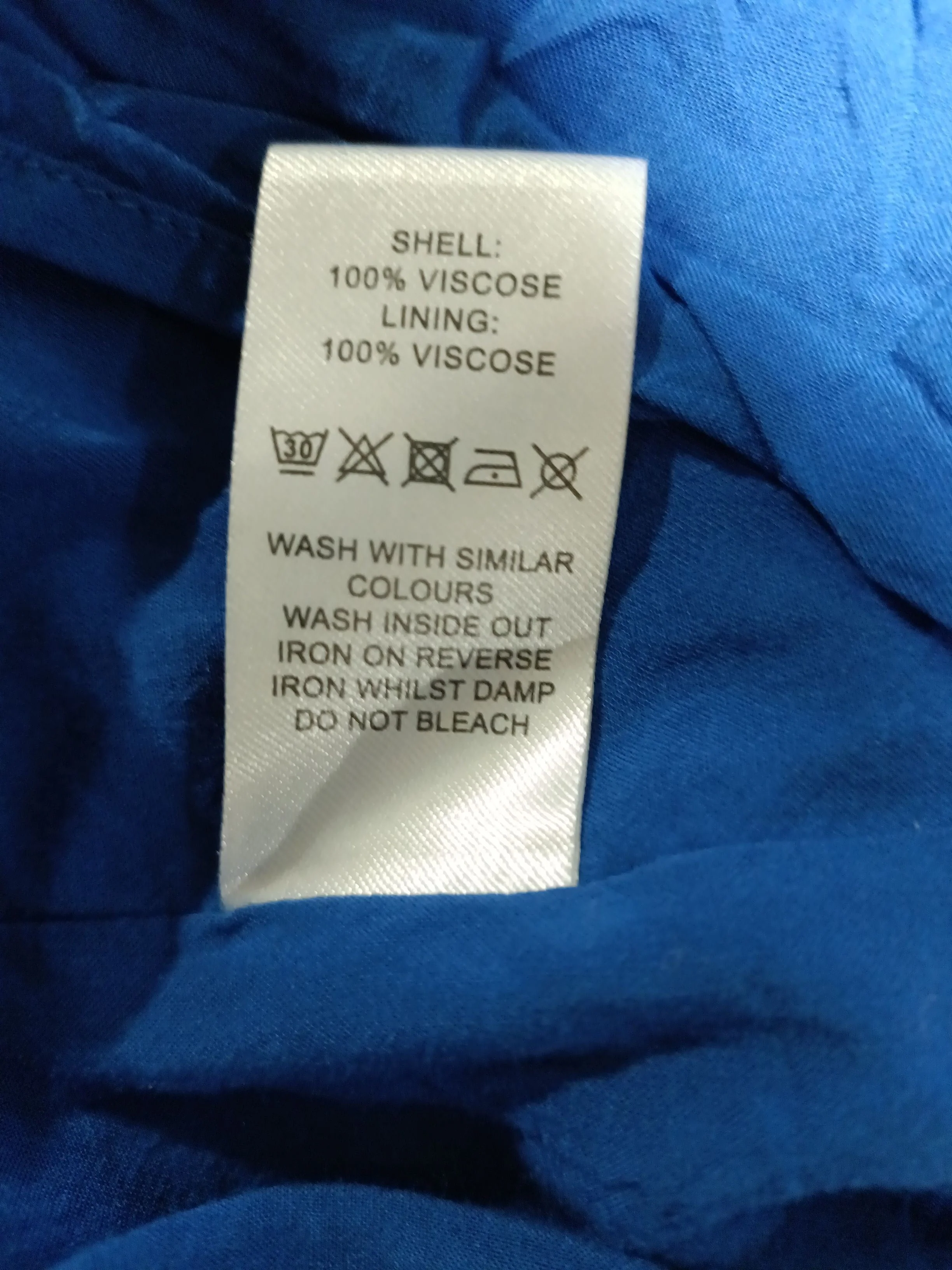 Oliver Bonas T-Shirt Mini Dress UK10 in Blue - Image 6