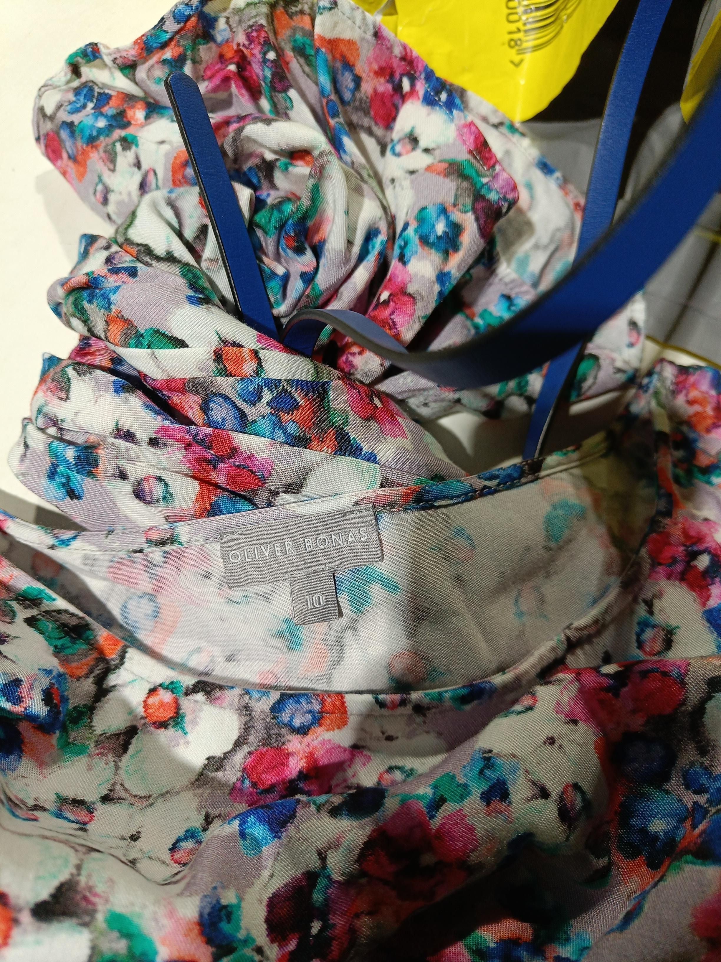 Oliver Bonas T-Shirt Mini Dress UK10 in Multi - Image 5