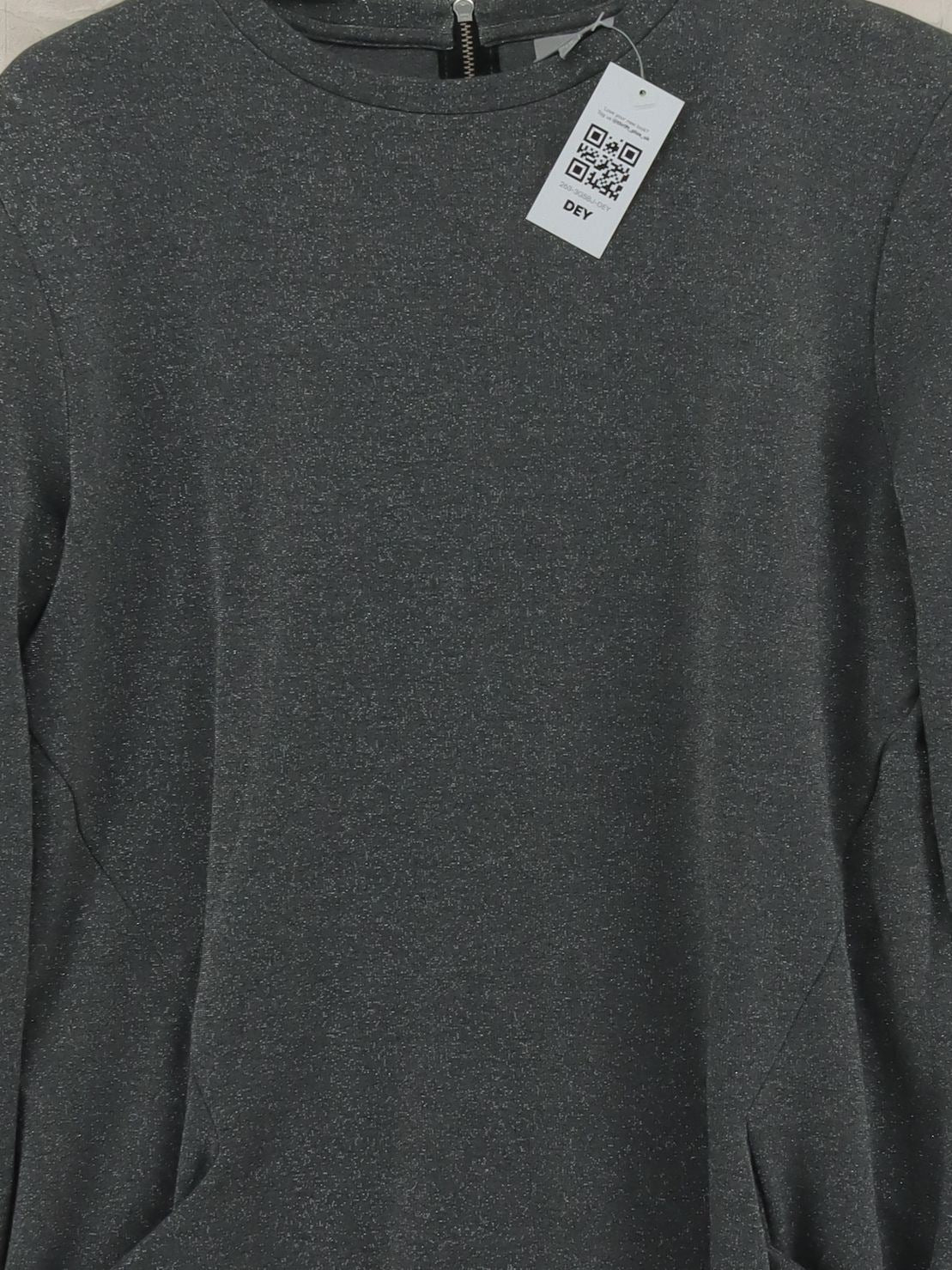 Oliver Bonas T-Shirt Mini Dress UK12 in Grey - Image 3