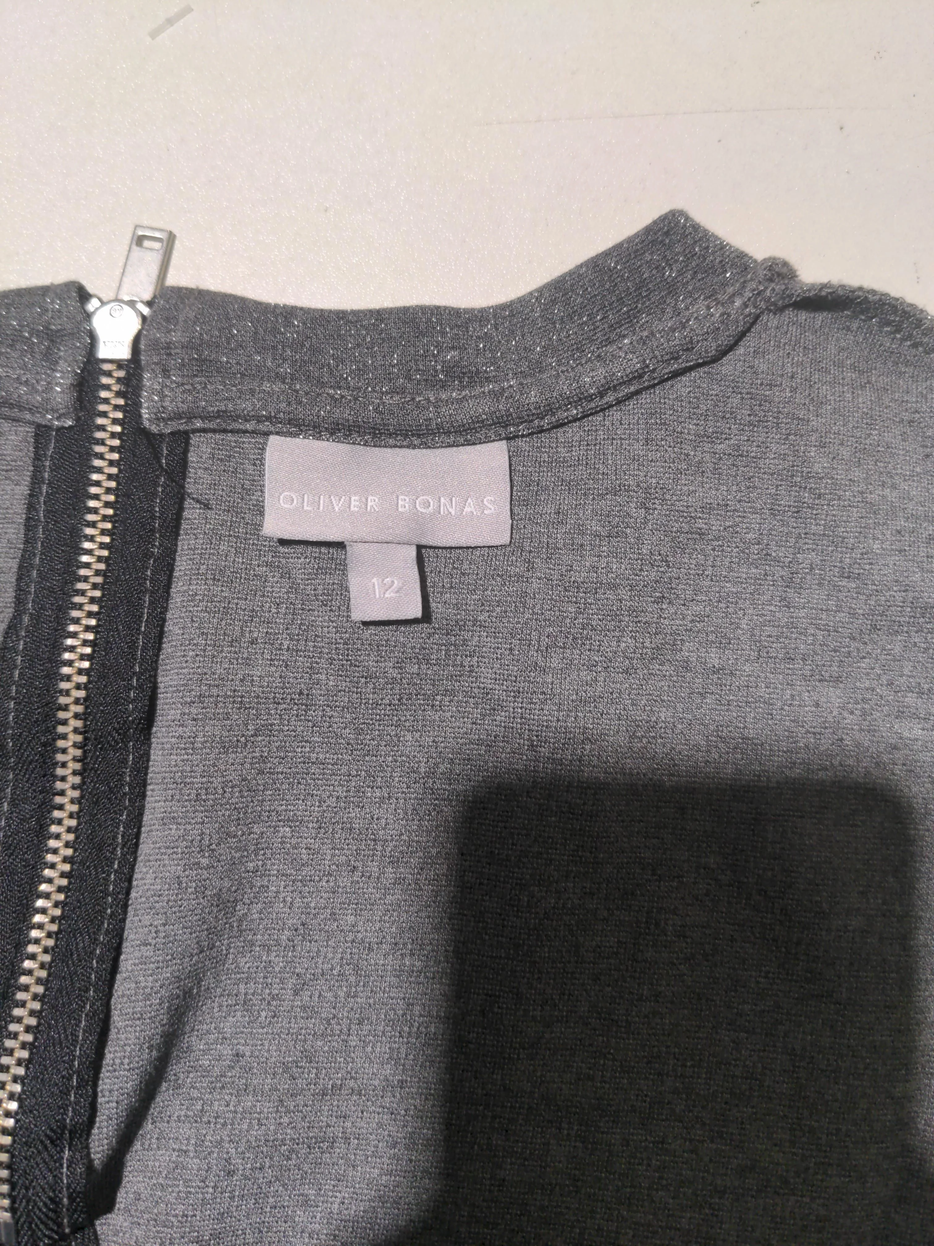 Oliver Bonas T-Shirt Mini Dress UK12 in Grey - Image 5