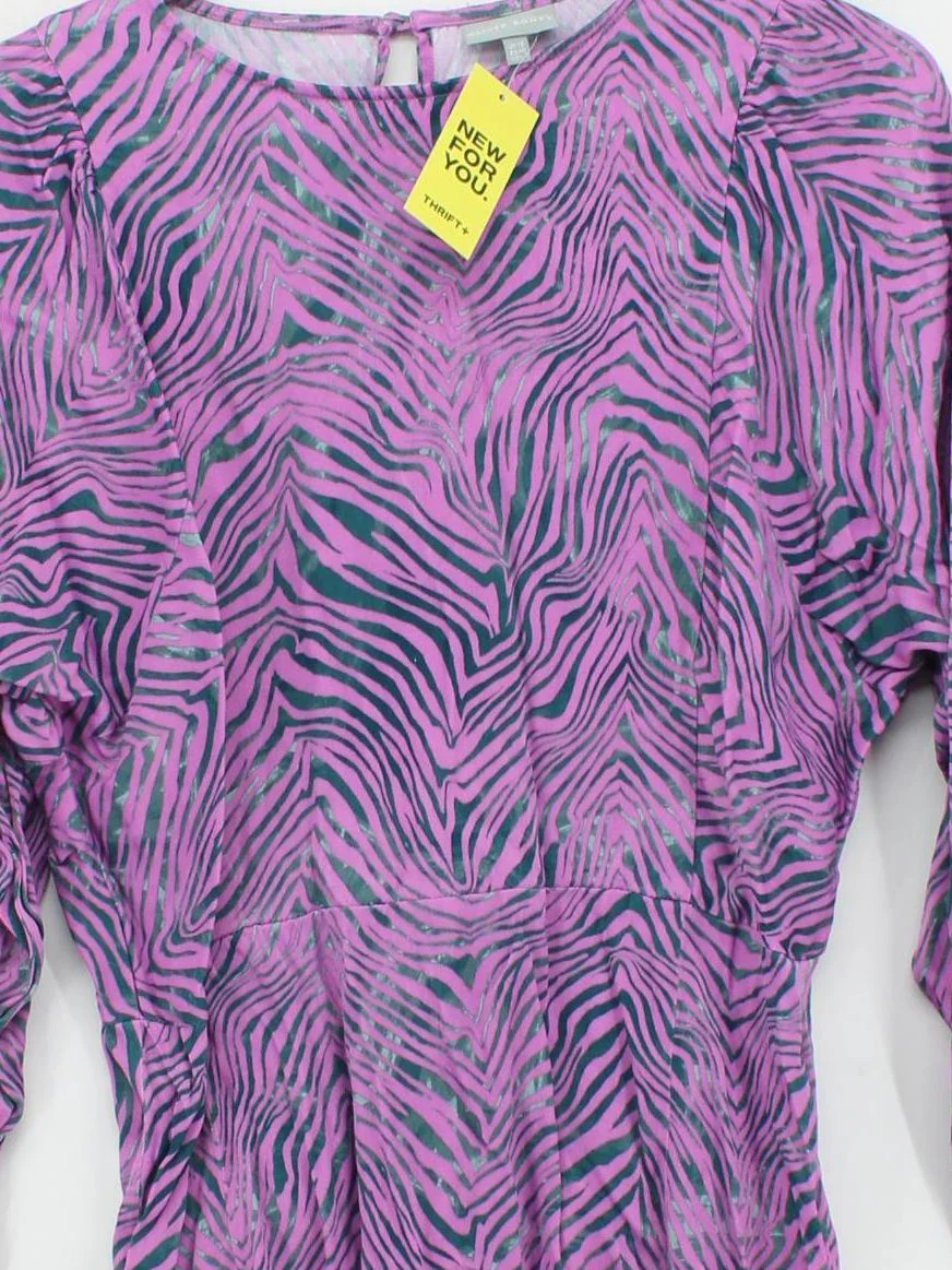 Oliver Bonas T-Shirt Mini Dress UK12 in Purple - Image 3