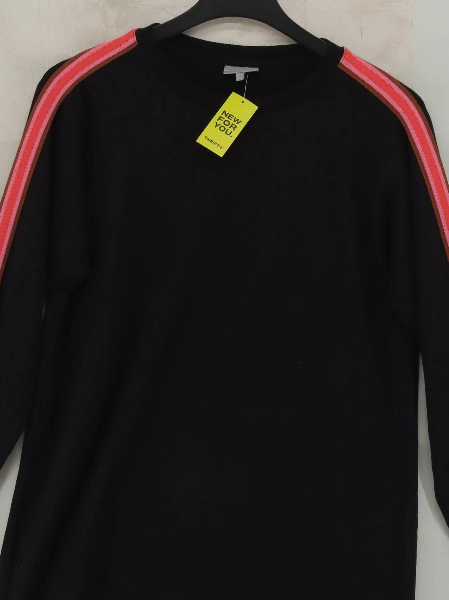 Oliver Bonas T-Shirt Mini Dress UK14 in Black - Image 3