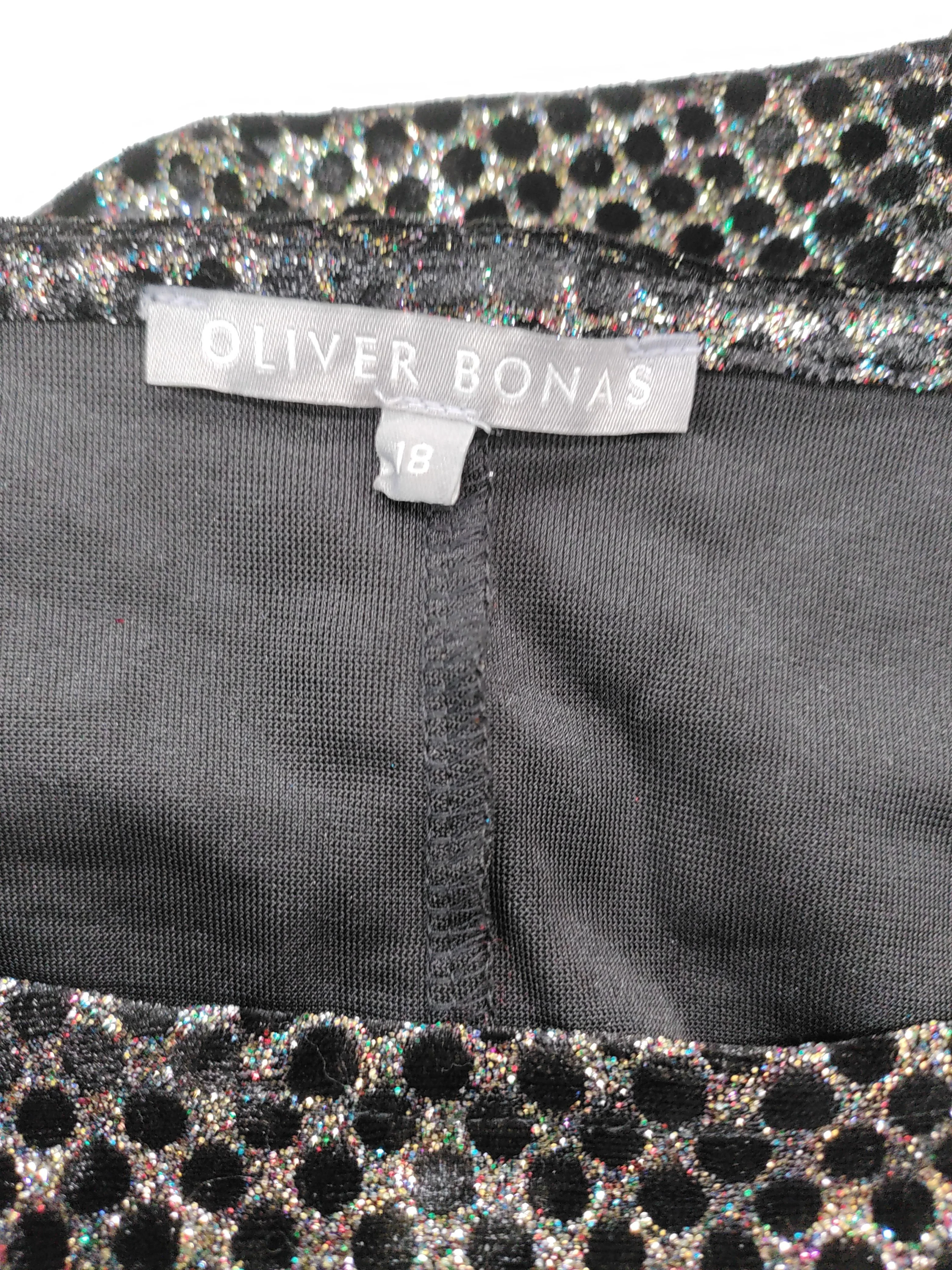 Oliver Bonas T-Shirt Mini Dress UK18 in Black - Image 5