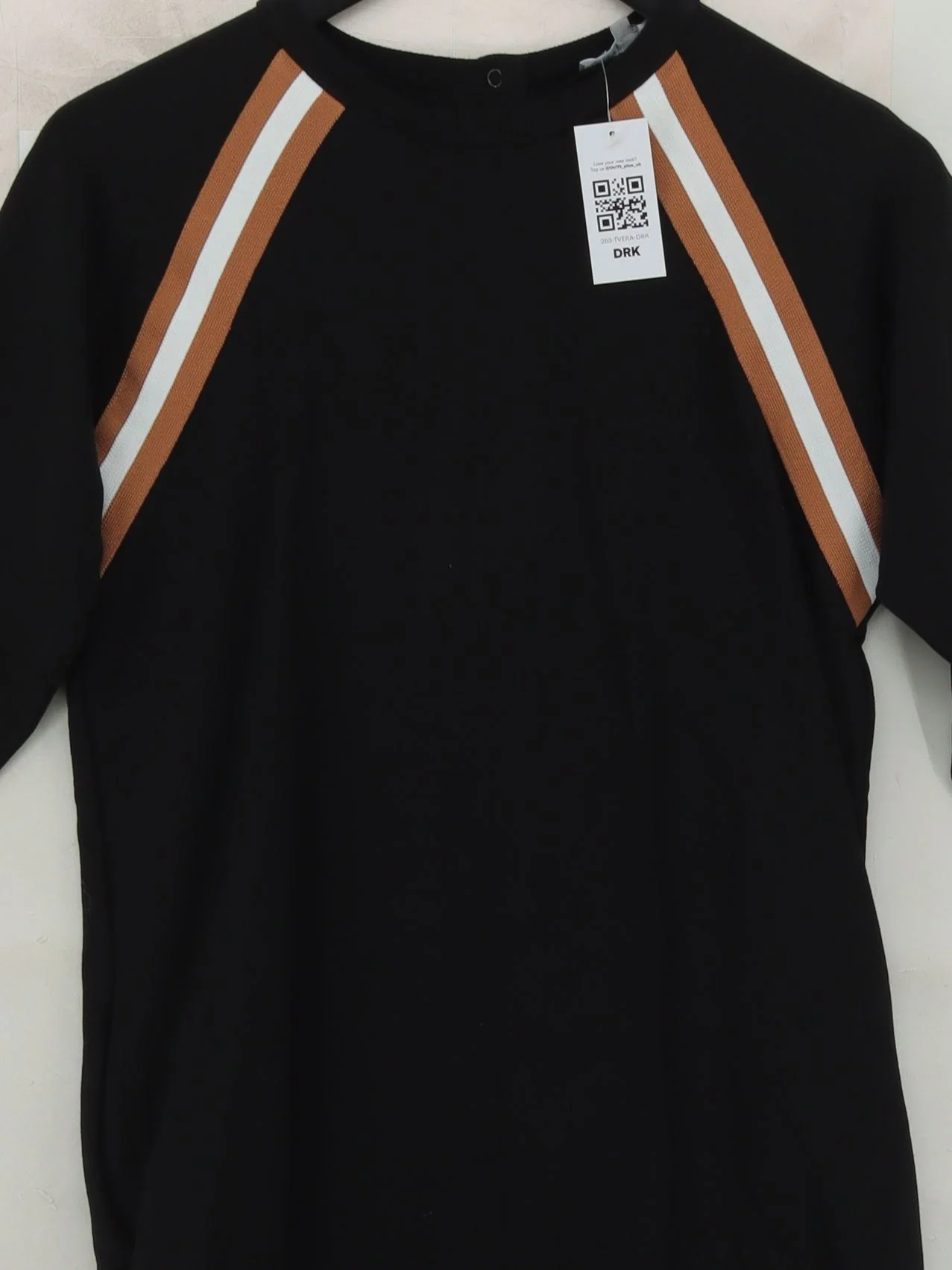 Oliver Bonas T-Shirt Mini Dress UK8 in Black - Image 3