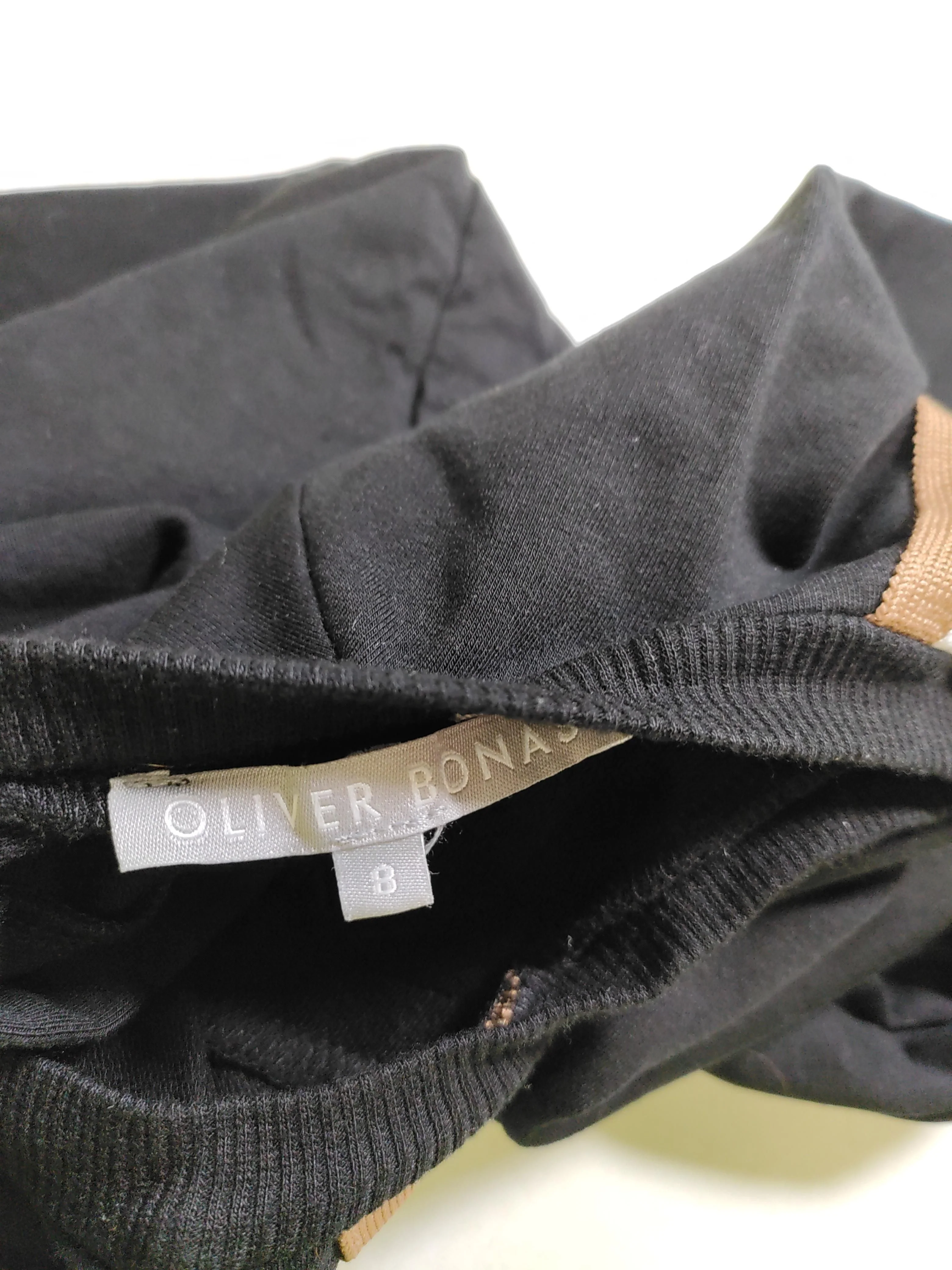 Oliver Bonas T-Shirt Mini Dress UK8 in Black - Image 5
