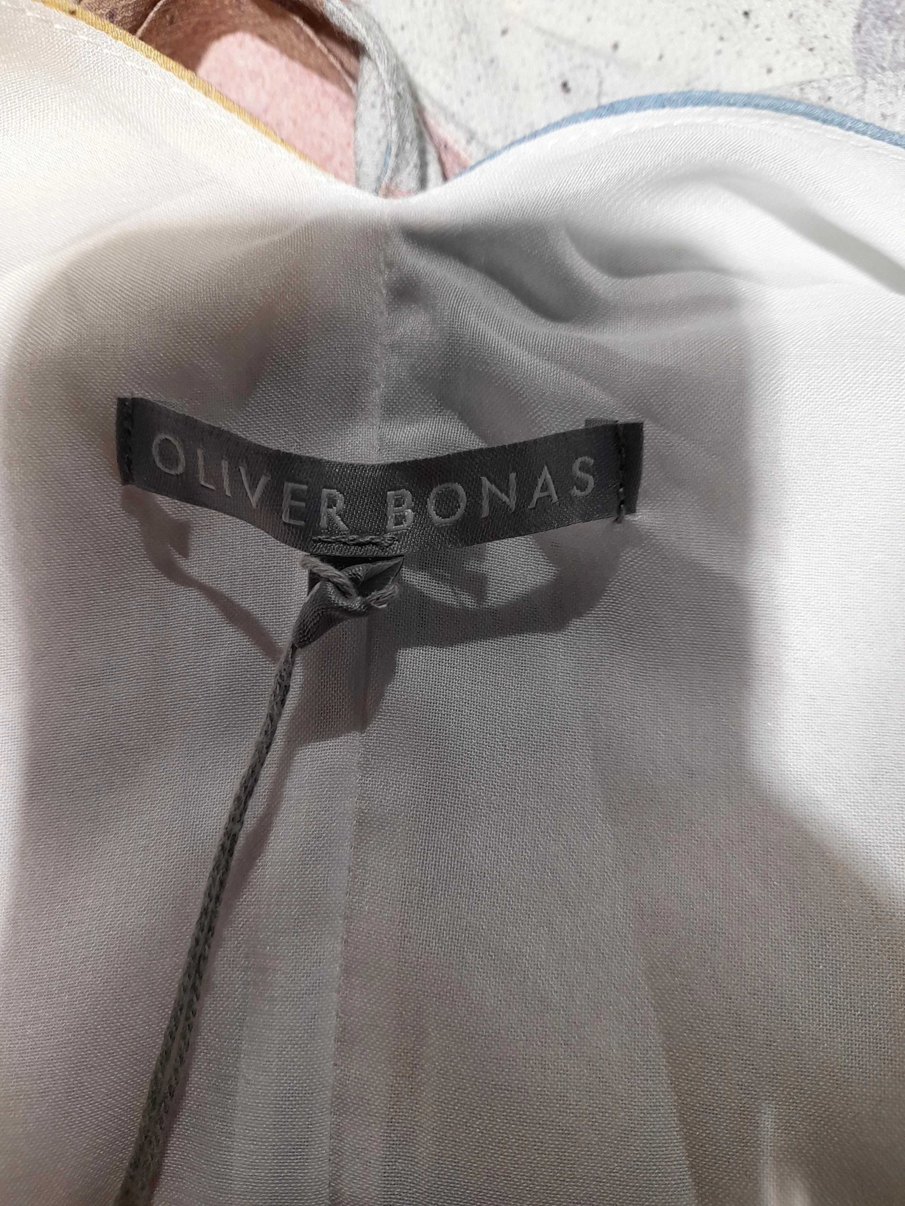Oliver Bonas T-Shirt Mini Dress UK8 in Multi - Image 5