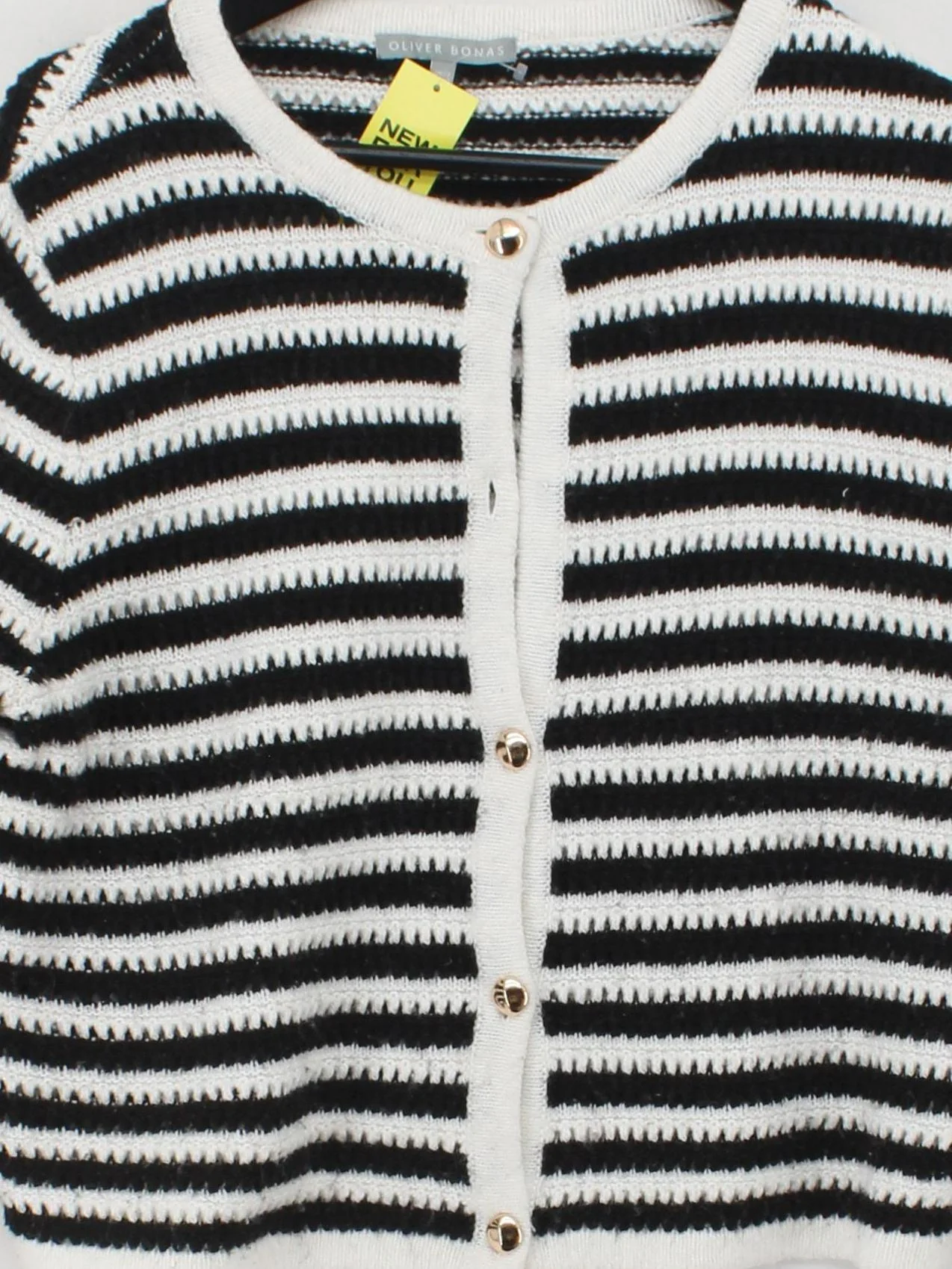 Oliver Bonas Women's Cardigan UK 12 Black Polyester - Image 3