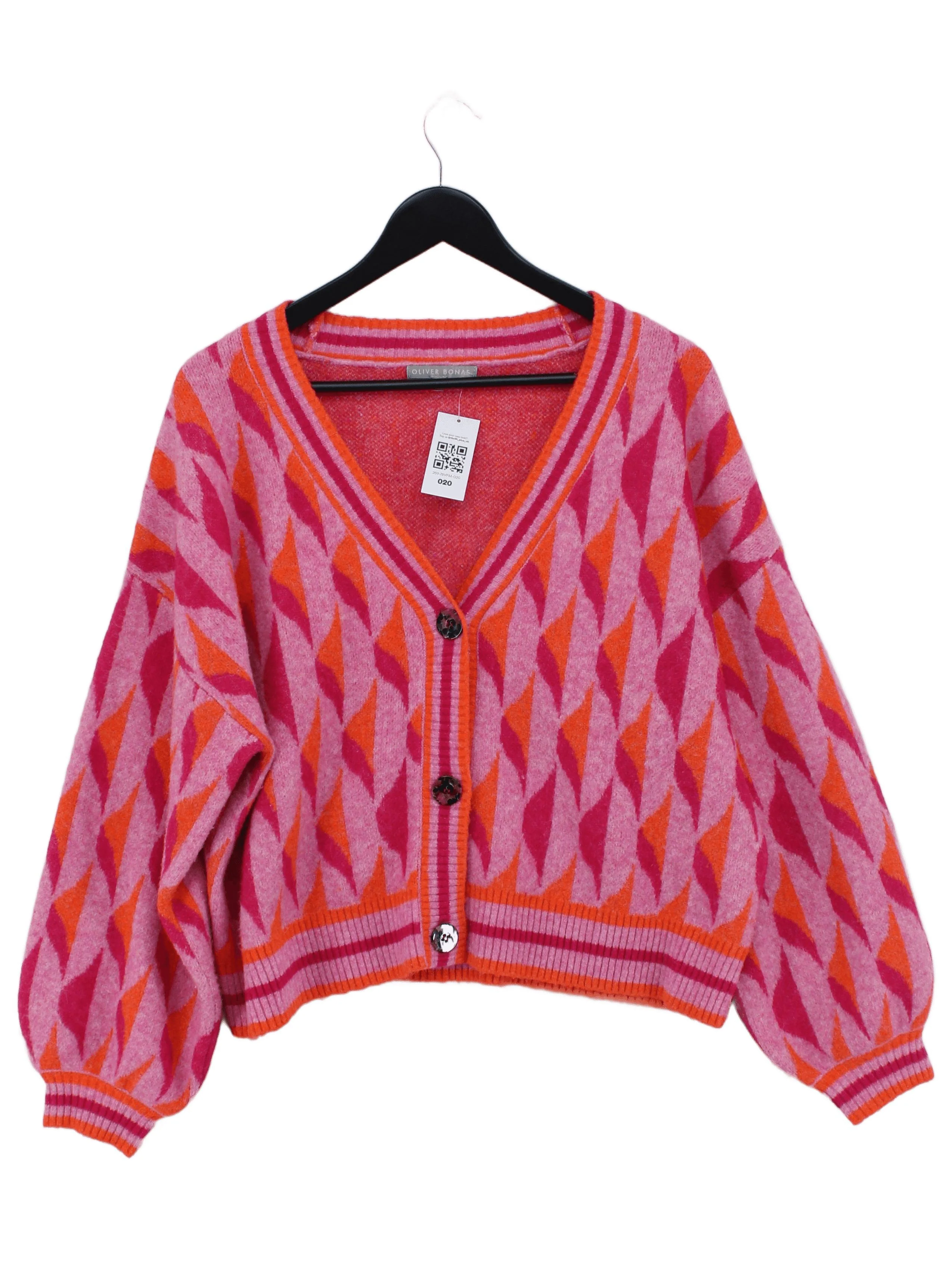 Oliver Bonas Women's Cardigan UK 14 Multi Nylon with Acrylic, Elastane Cardigan