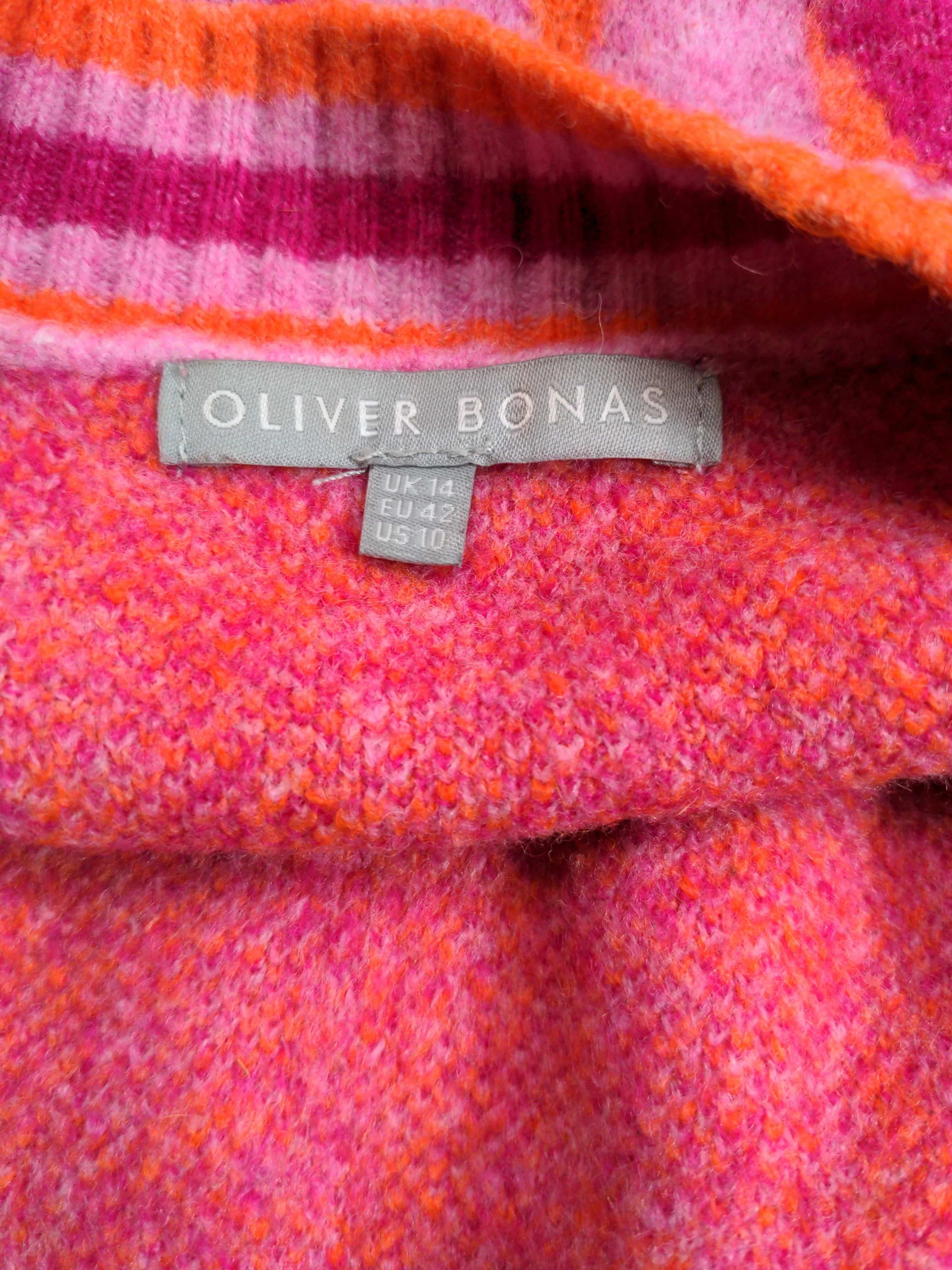 Oliver Bonas Women's Cardigan UK 14 Multi Nylon with Acrylic, Elastane Cardigan - Image 5