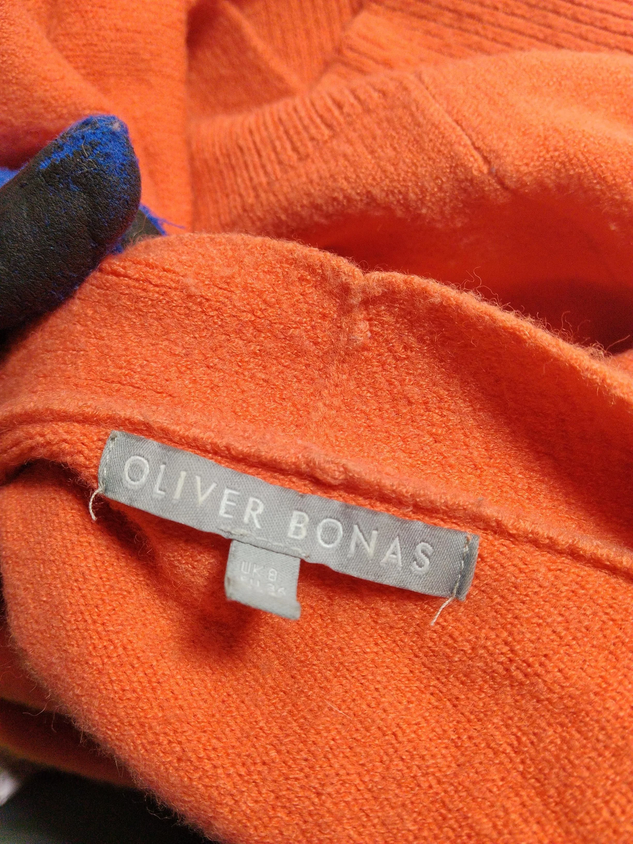Oliver Bonas Women's Cardigan UK 8 Orange Acrylic with Polyester, Nylon Cardigan - Image 5