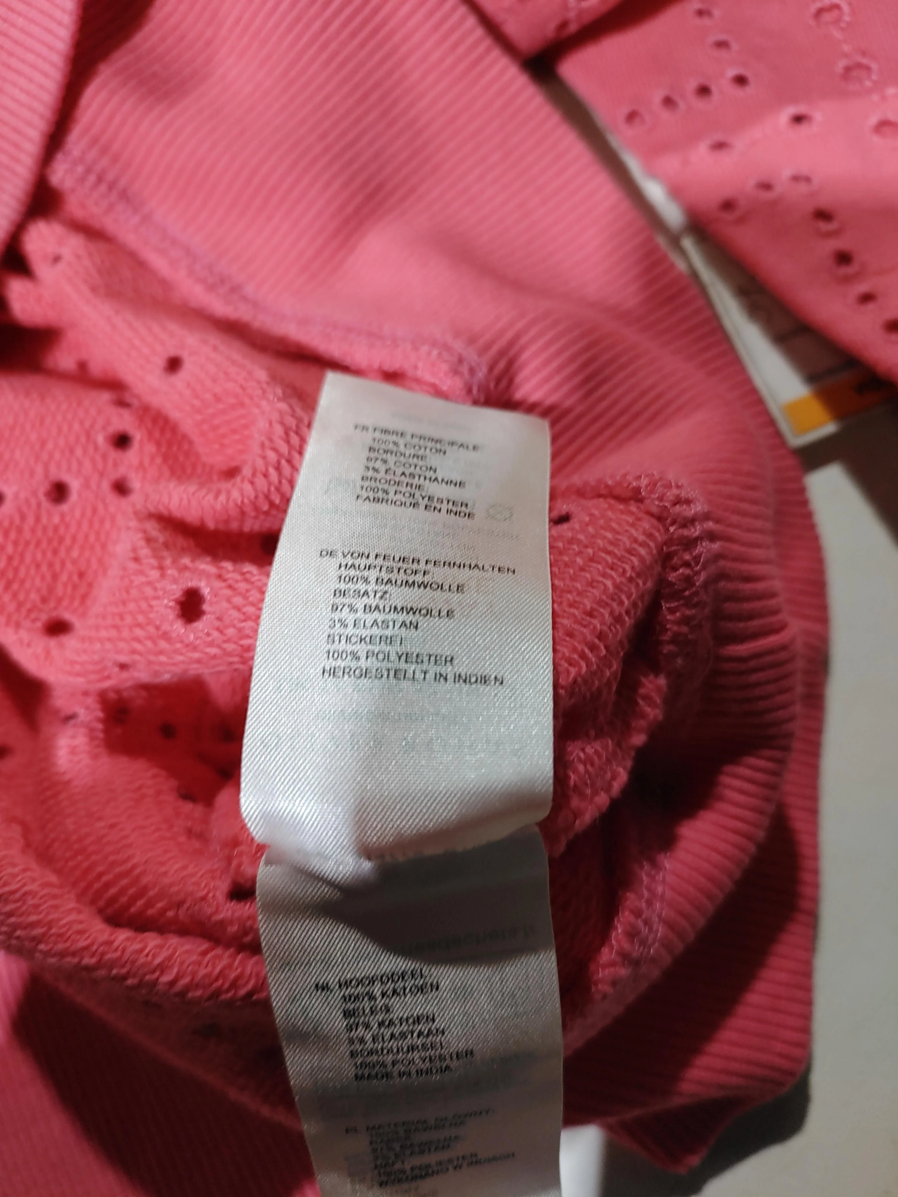 Oliver Bonas Women's Hoodie UK 14 Pink Cotton with Elastane Pullover - Image 6