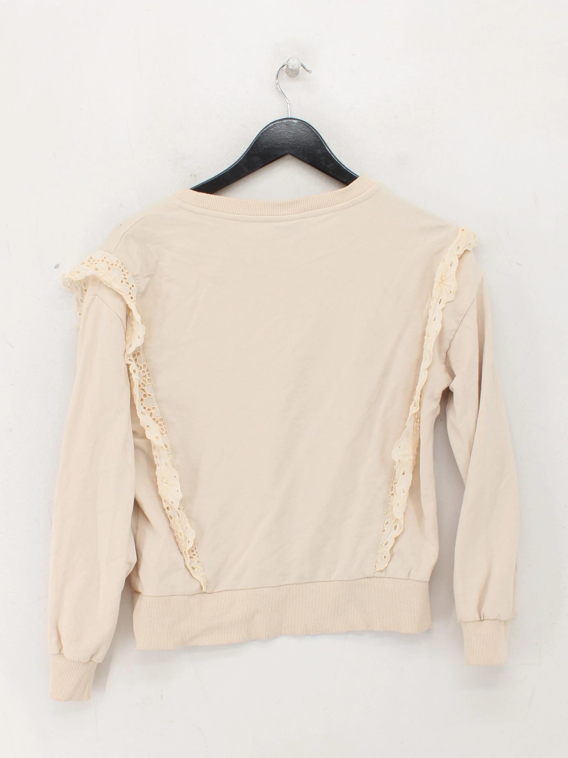 Oliver Bonas Women's Hoodie UK 6 Tan Cotton with Elastane Pullover - Image 2