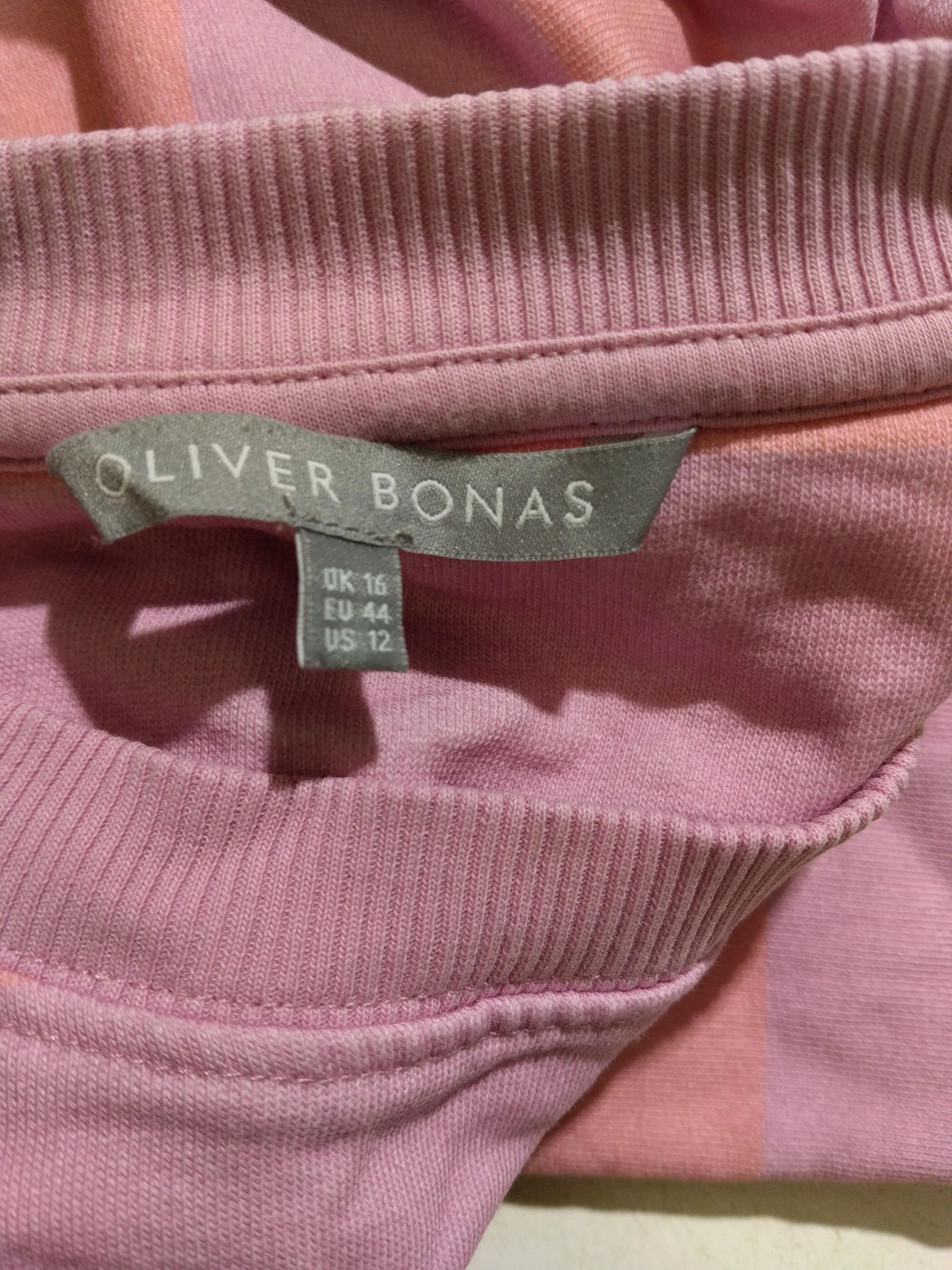 Oliver Bonas Women's Hoodie XL Multi Striped 100% Cotton Pullover - Image 6