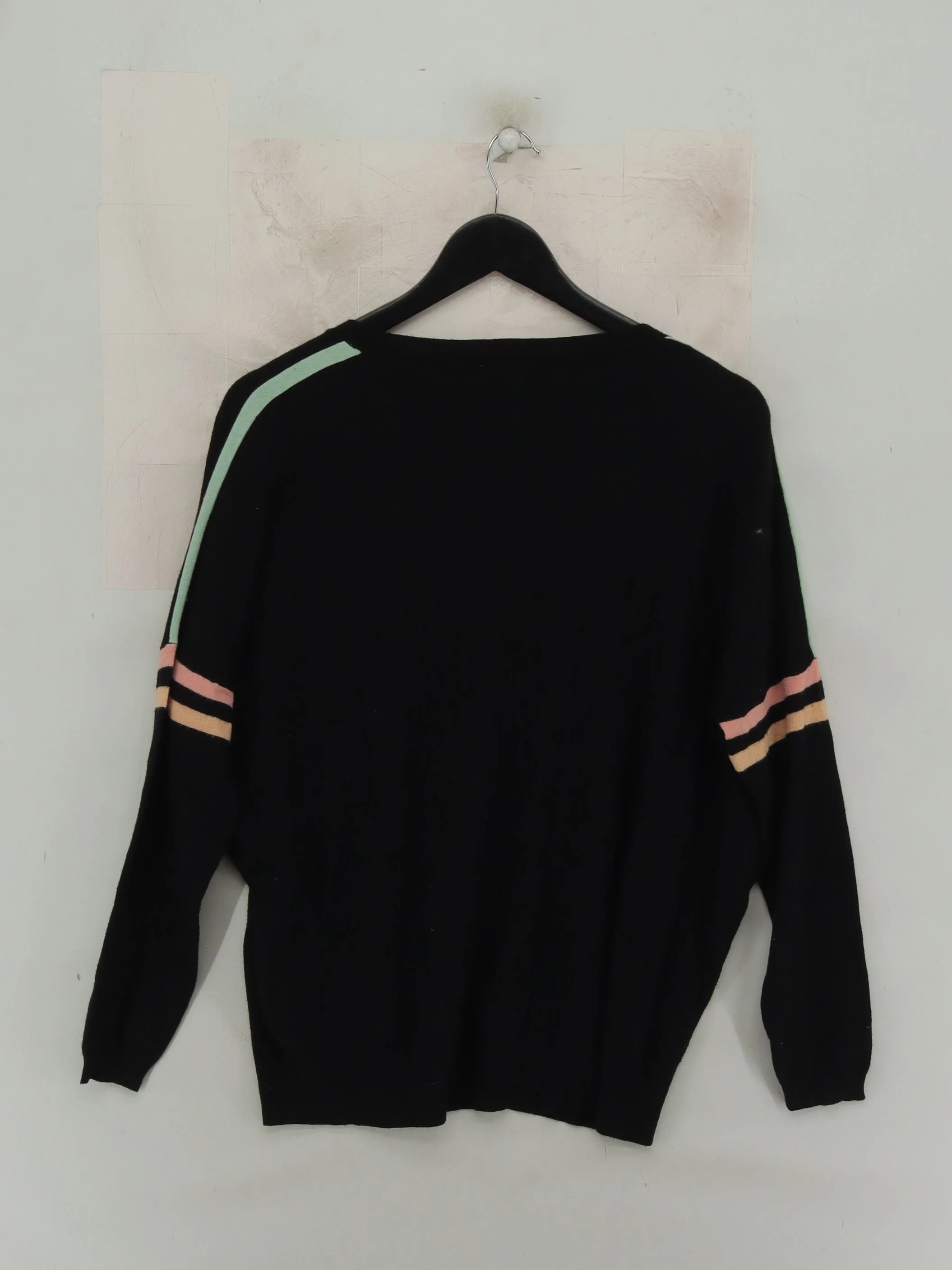Oliver Bonas Women's Jumper UK 10 Black Viscose with Polyester, Nylon Pullover - Image 2