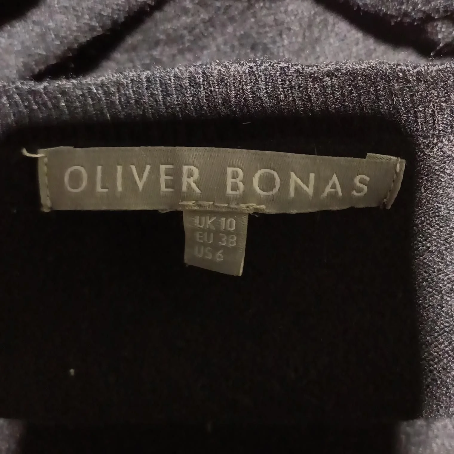 Oliver Bonas Women's Jumper UK 10 Black Viscose with Polyester, Nylon Pullover - Image 5