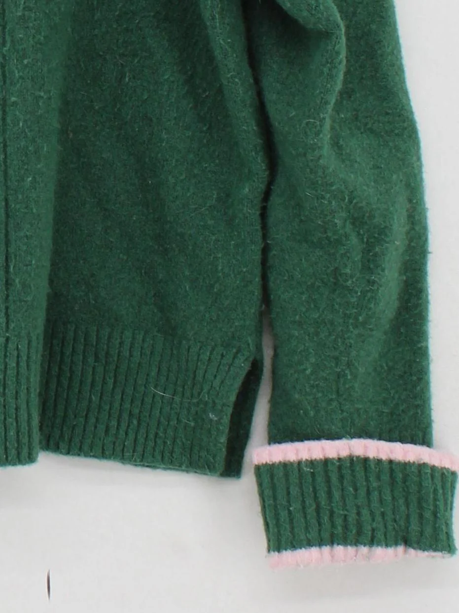 Oliver Bonas Women's Jumper UK 10 Green Polyester - Image 4