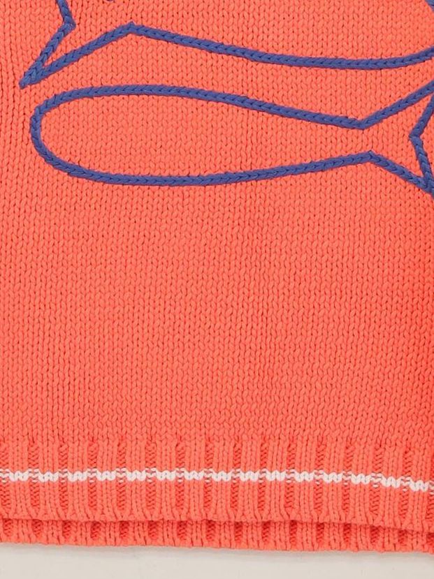 Oliver Bonas Women's Jumper UK 10 Orange Cotton with Polyester Vest - Image 4