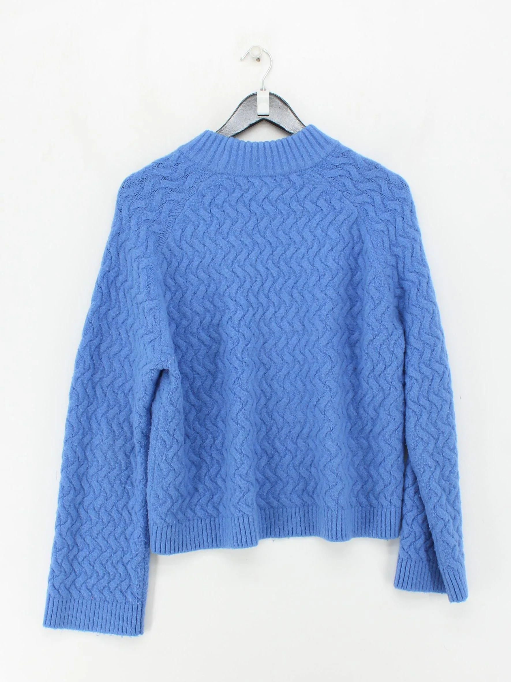 Oliver Bonas Women's Jumper UK 12 Blue Acrylic with Polyamide, Elastane Pullover - Image 2