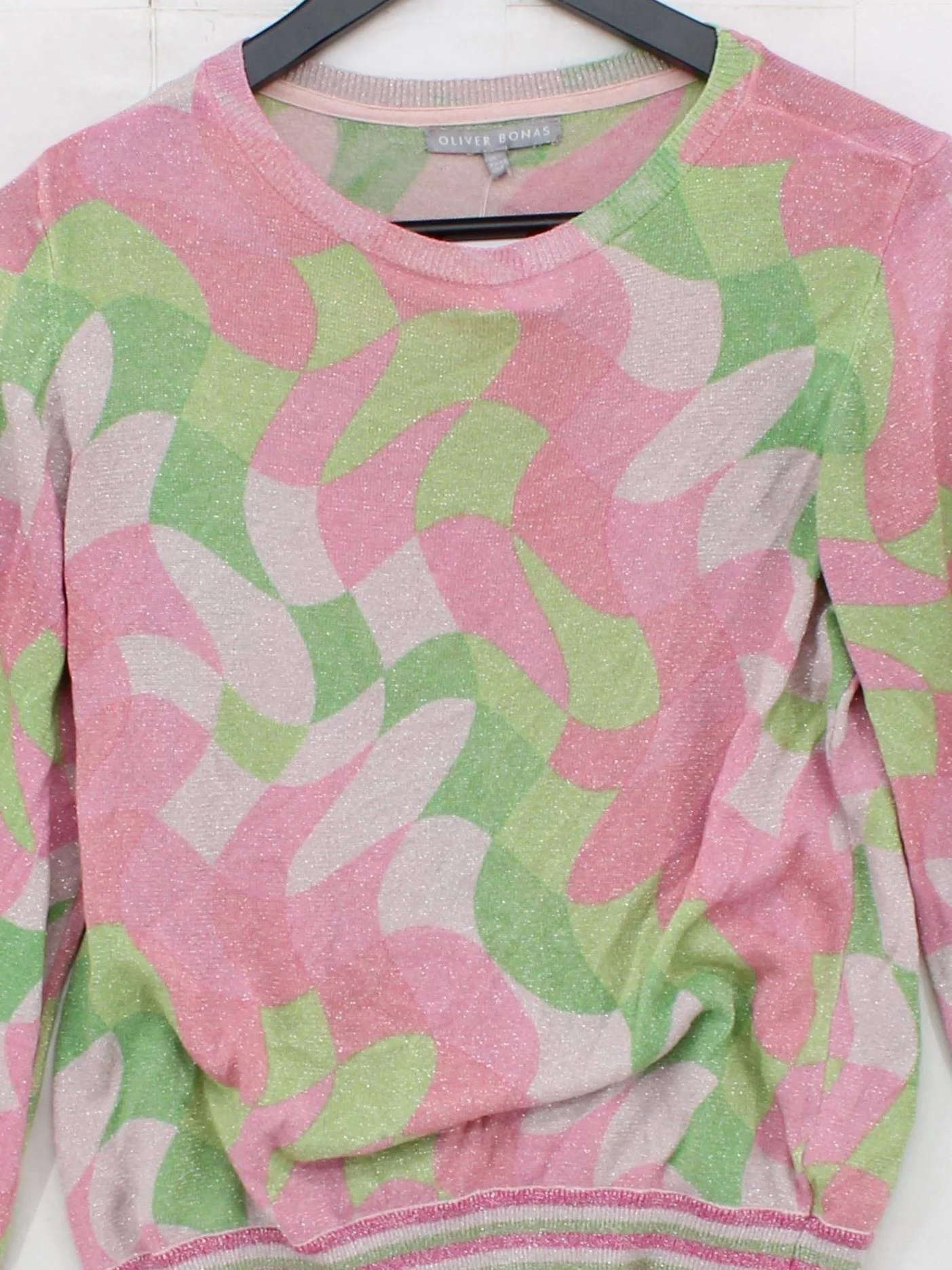 Oliver Bonas Women's Jumper UK 12 Multi Viscose with Polyester Pullover - Image 3