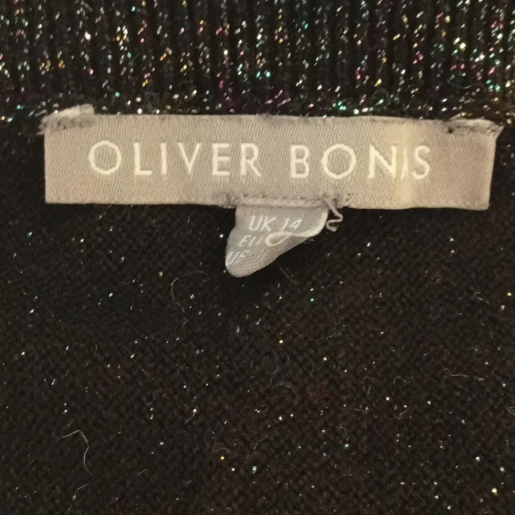Oliver Bonas Women's Jumper UK 14 Black Viscose - Image 5