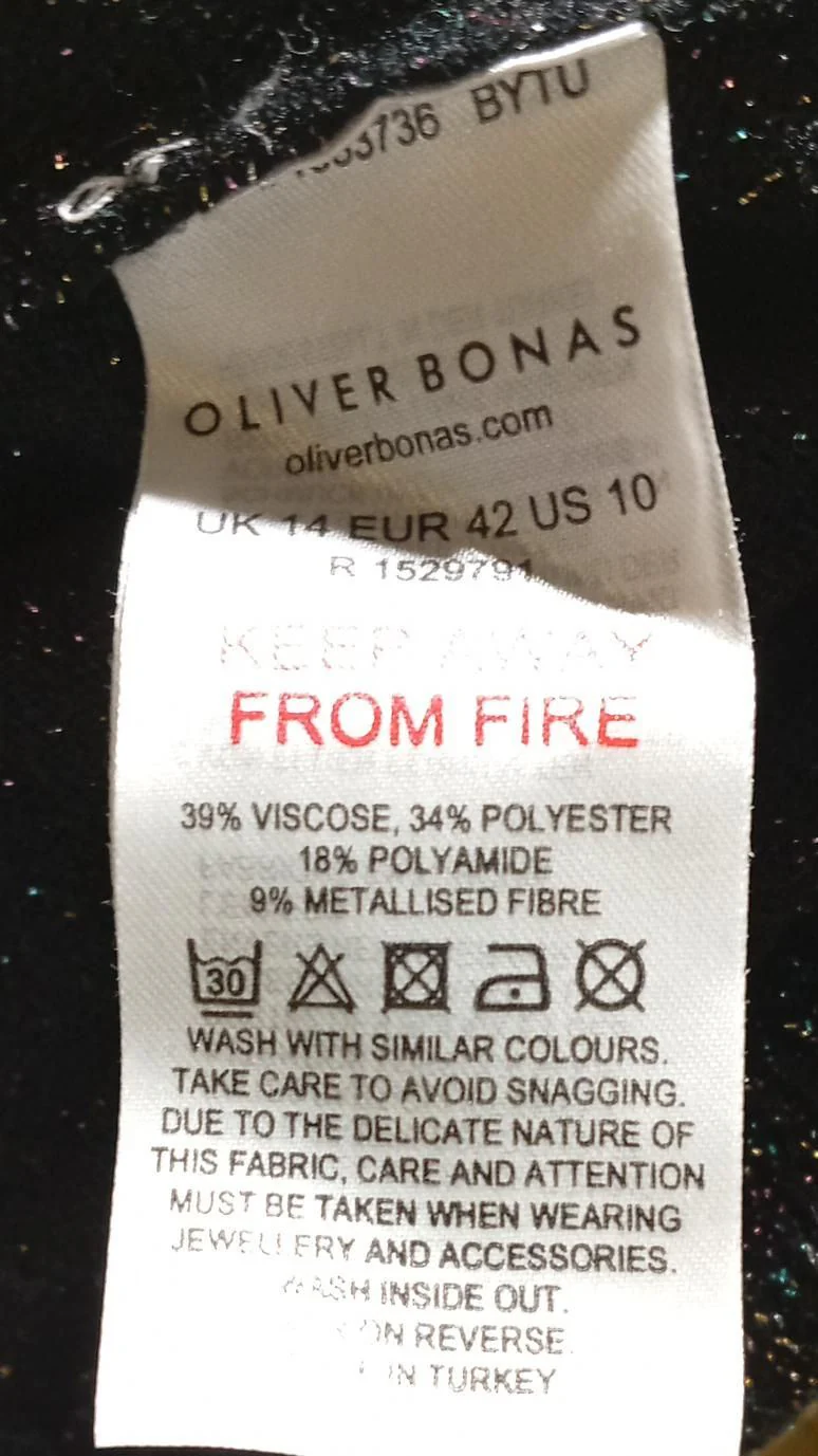 Oliver Bonas Women's Jumper UK 14 Black Viscose - Image 6