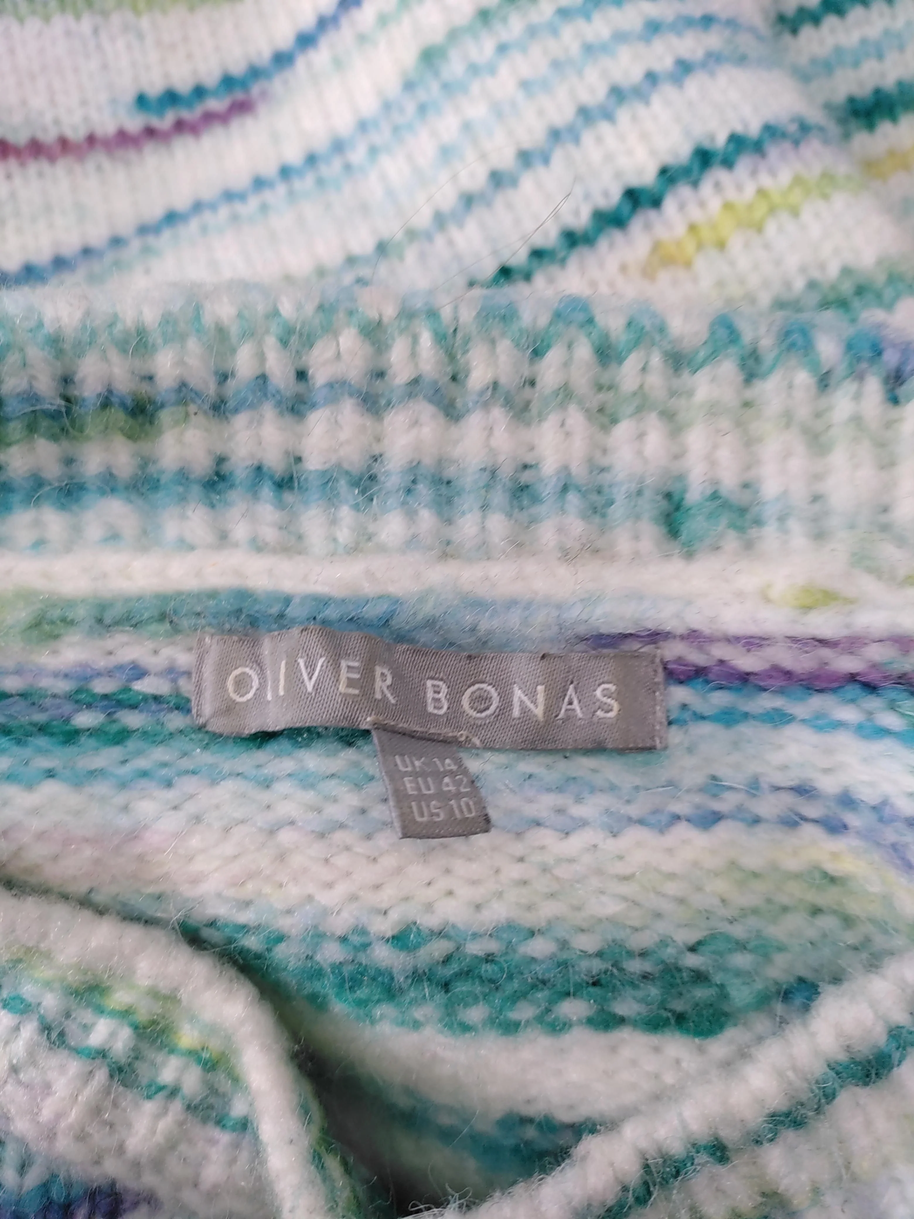 Oliver Bonas Women's Jumper UK 14 White Acrylic - Image 6