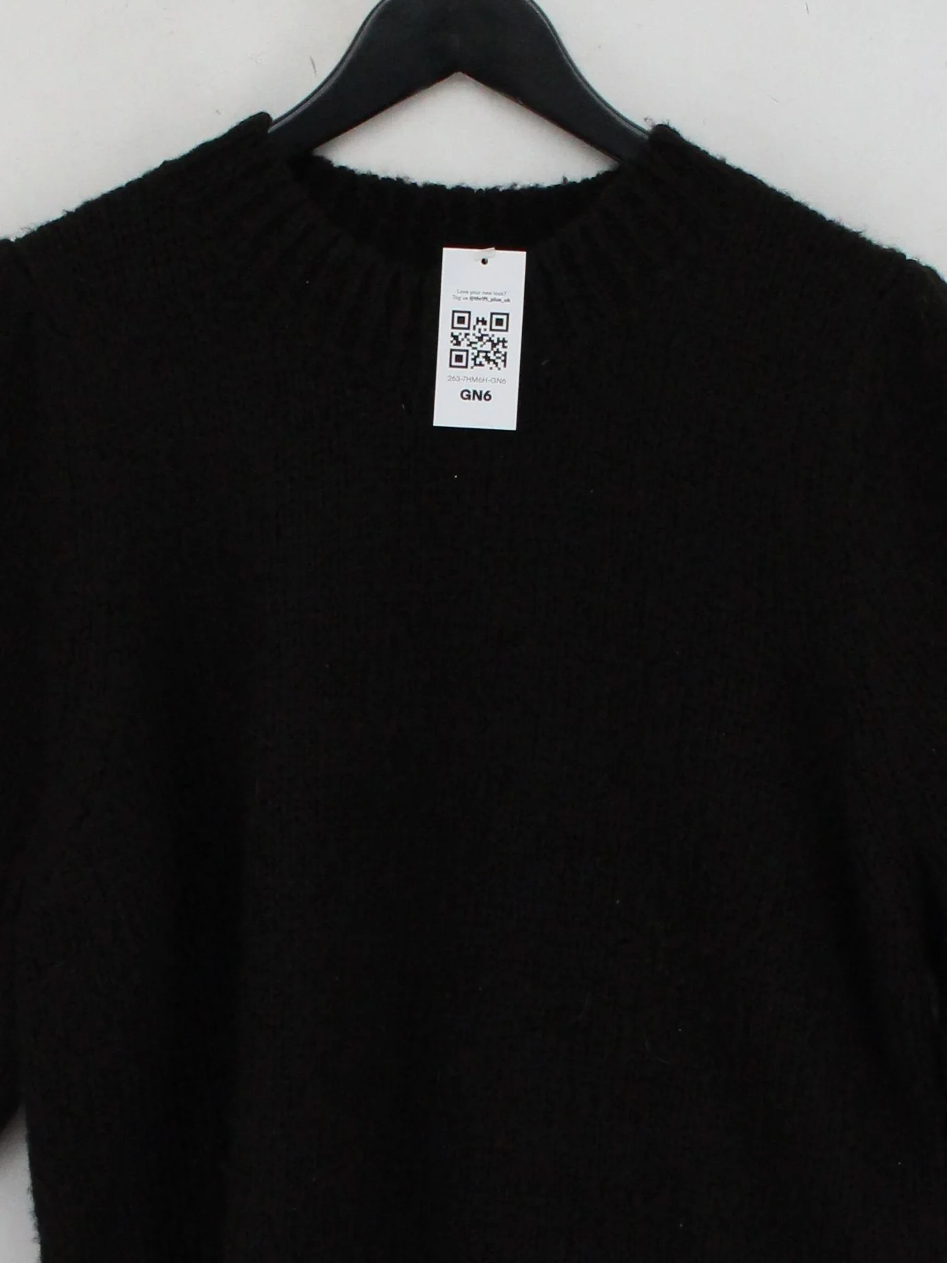 Oliver Bonas Women's Jumper UK 16 Black Acrylic with Polyamide, Wool Pullover - Image 3