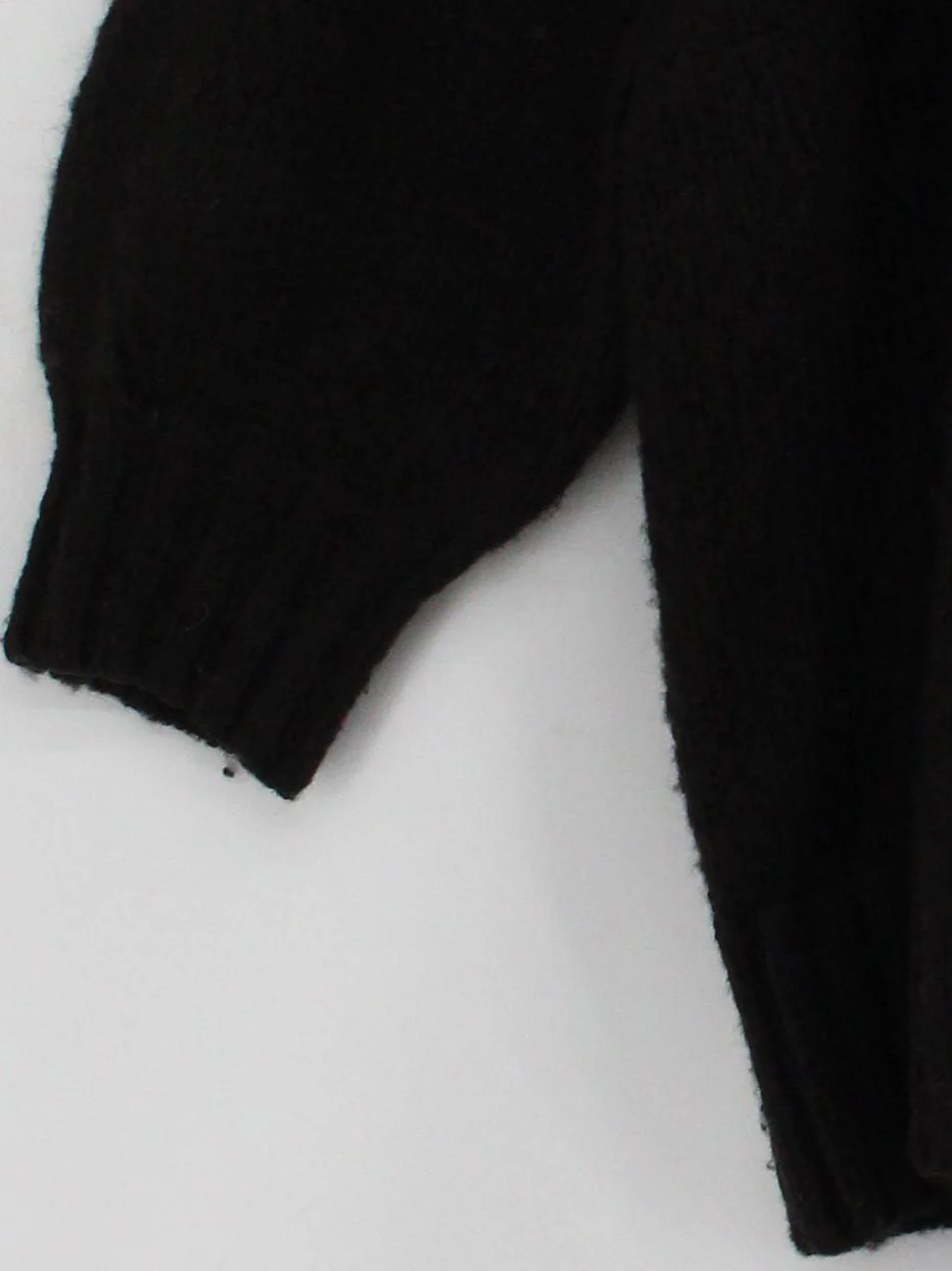 Oliver Bonas Women's Jumper UK 16 Black Acrylic with Polyamide, Wool Pullover - Image 4